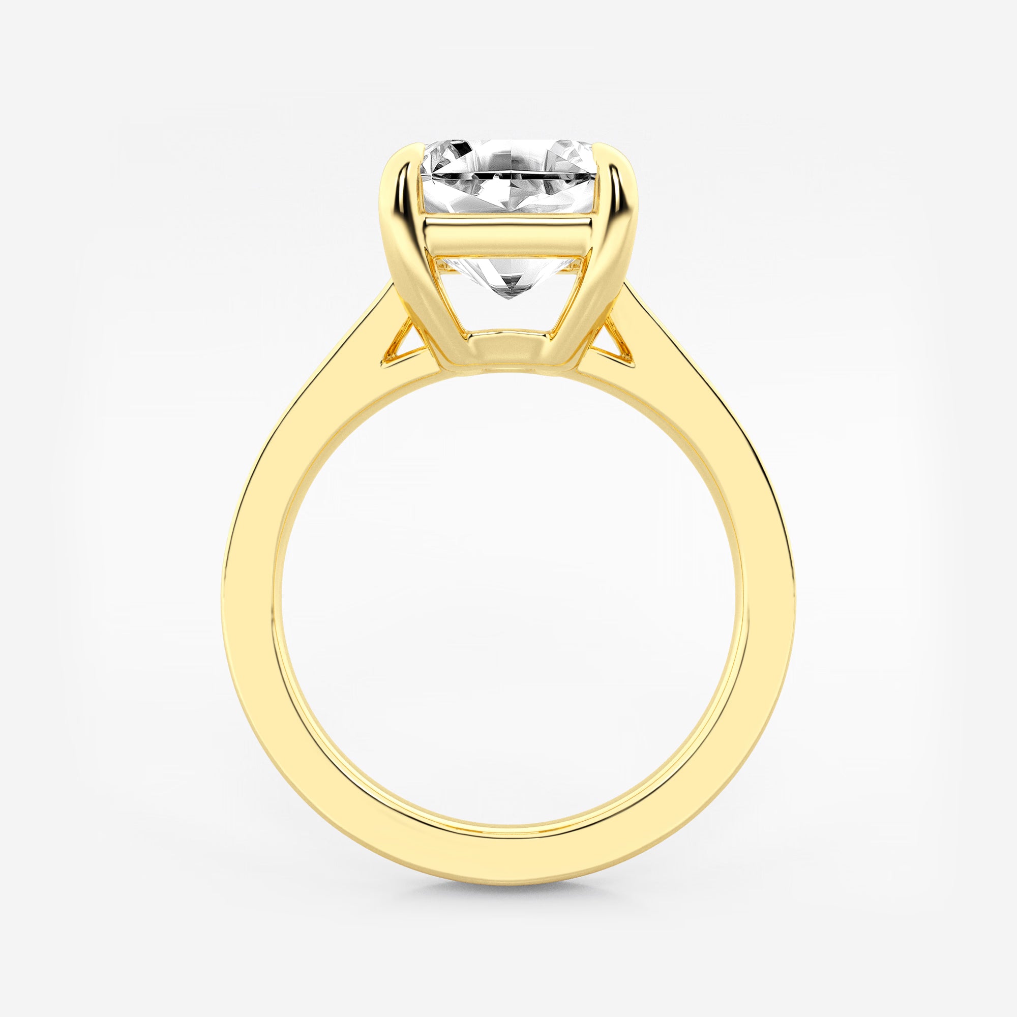 Timeless Radiance Asscher Solitaire Engagement Ring