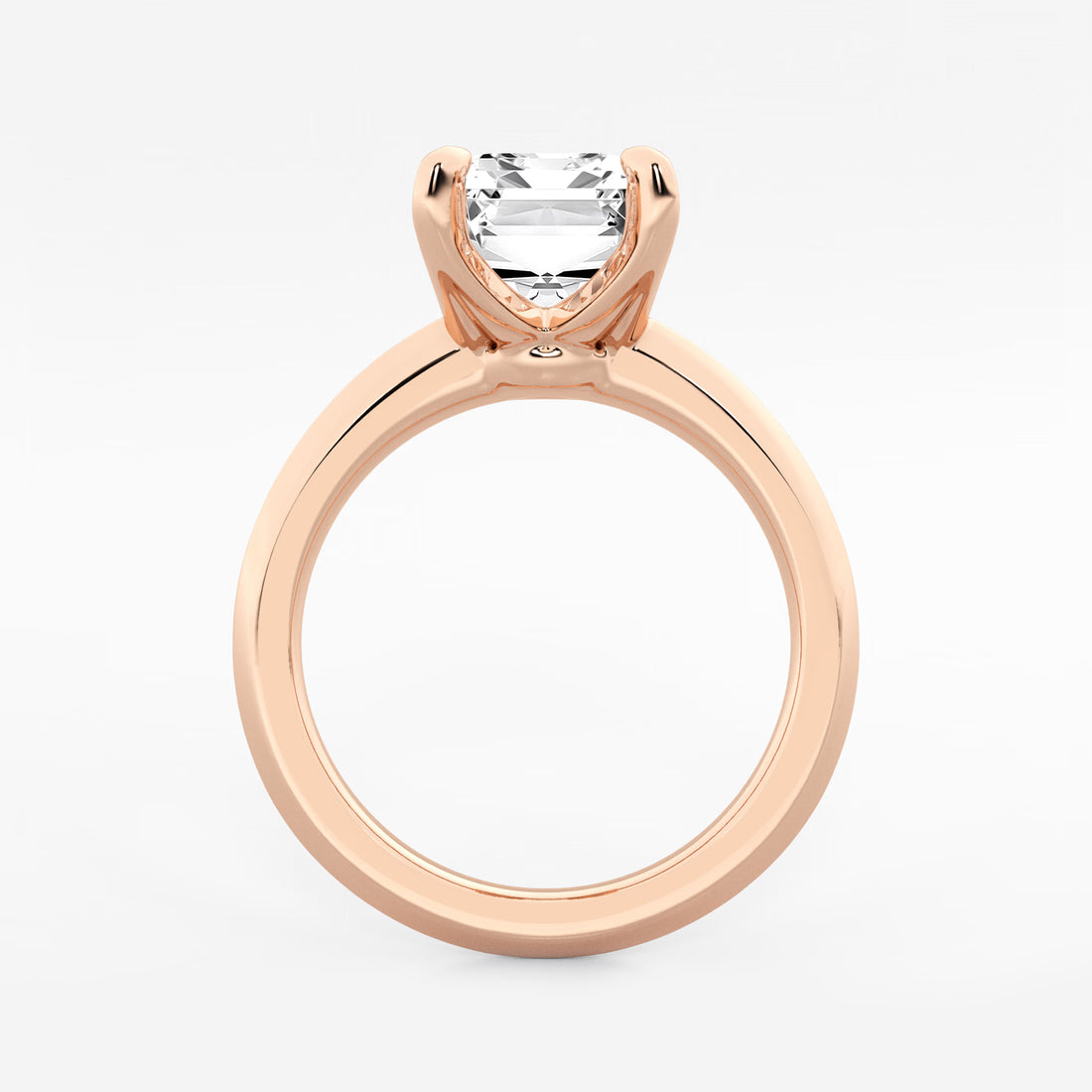 Emerald Cut Lab Grown Diamond Engagement Ring