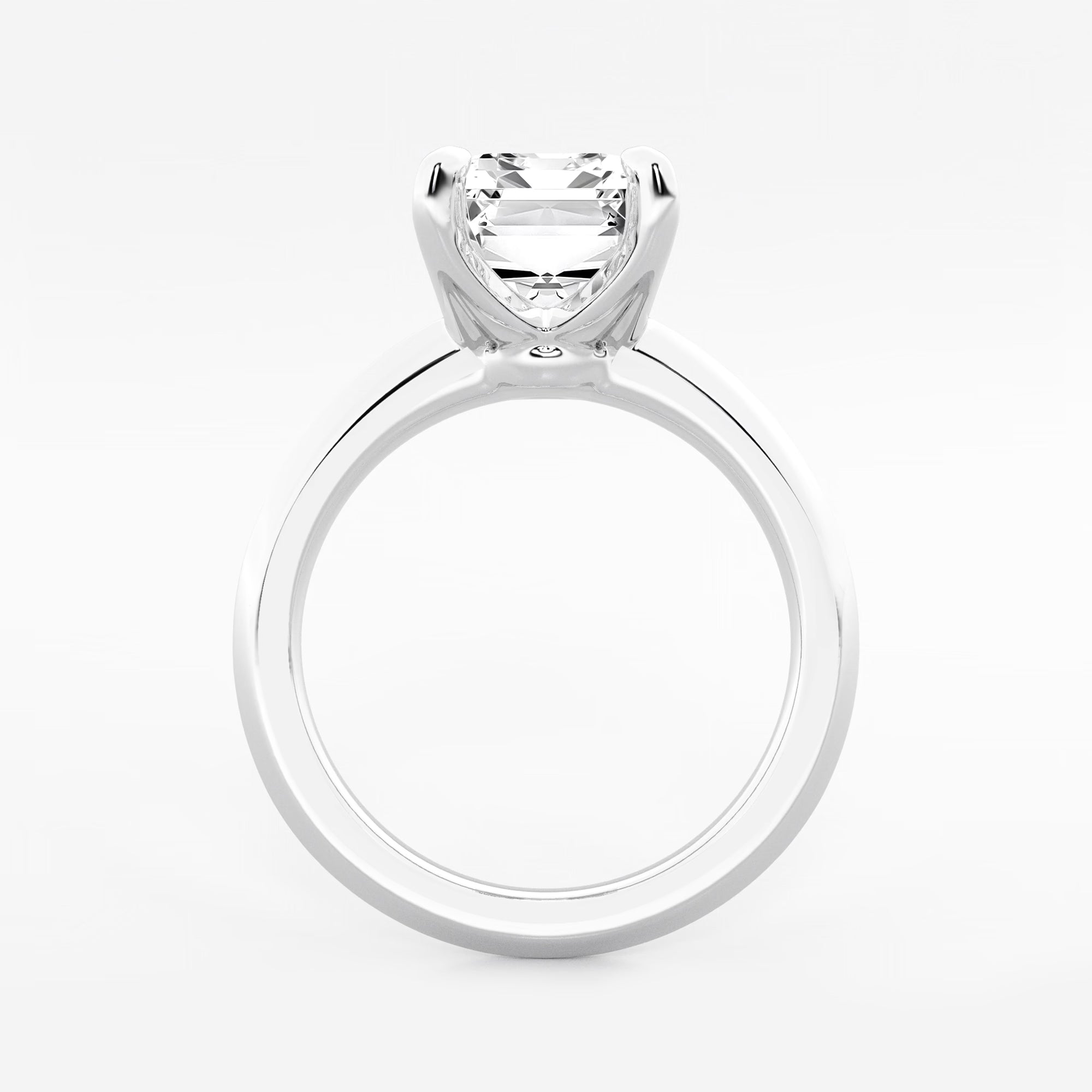 Emerald Cut Lab Grown Diamond Engagement Ring