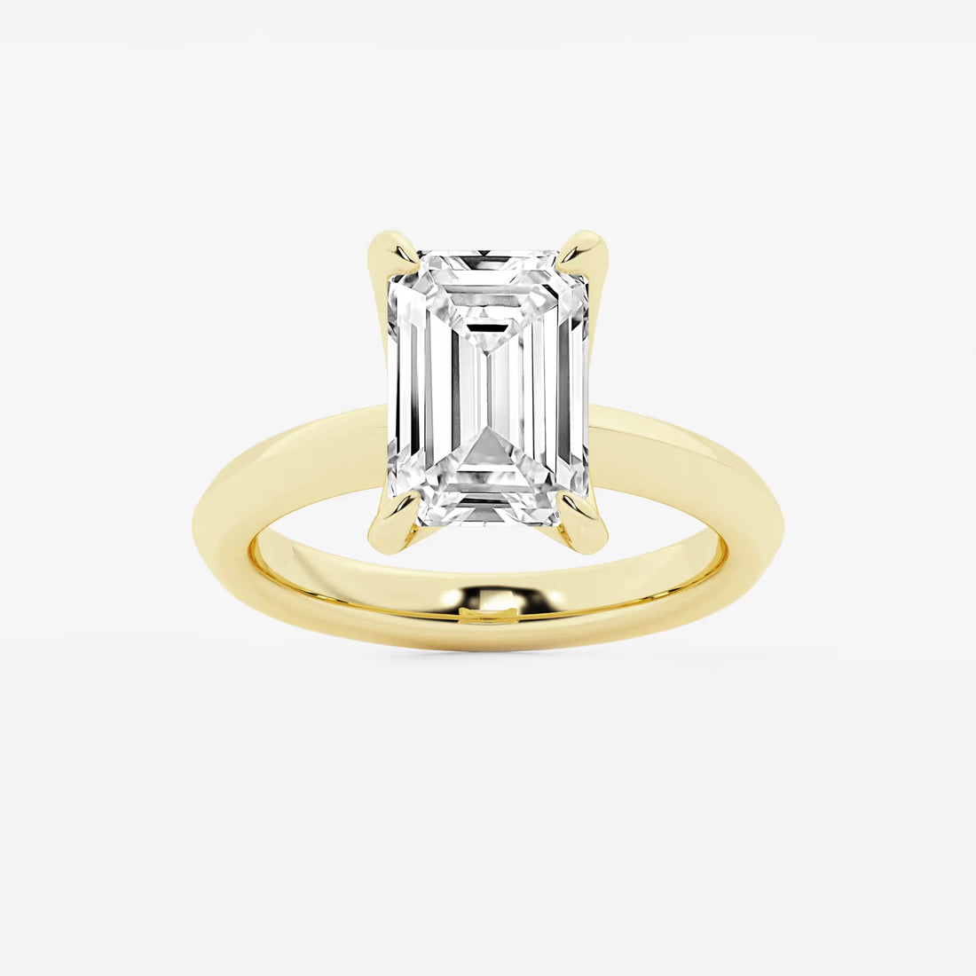Emerald Cut Lab Grown Diamond Engagement Ring