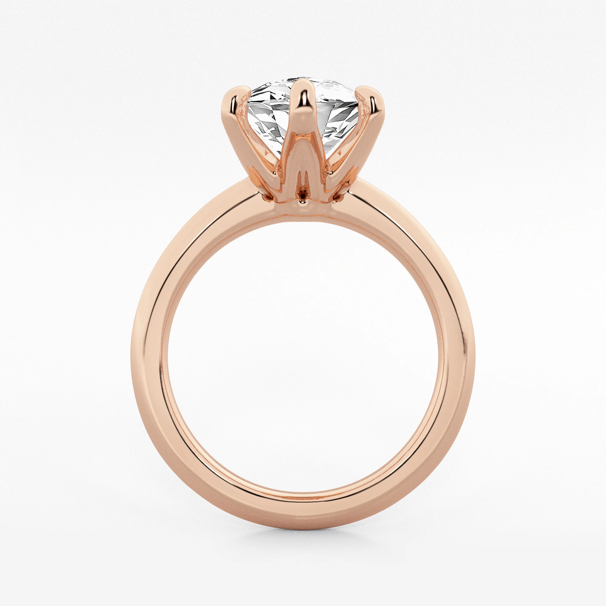 Lunara Marquise Lab-Grown Diamond Knife Edge Solitaire Engagement Ring