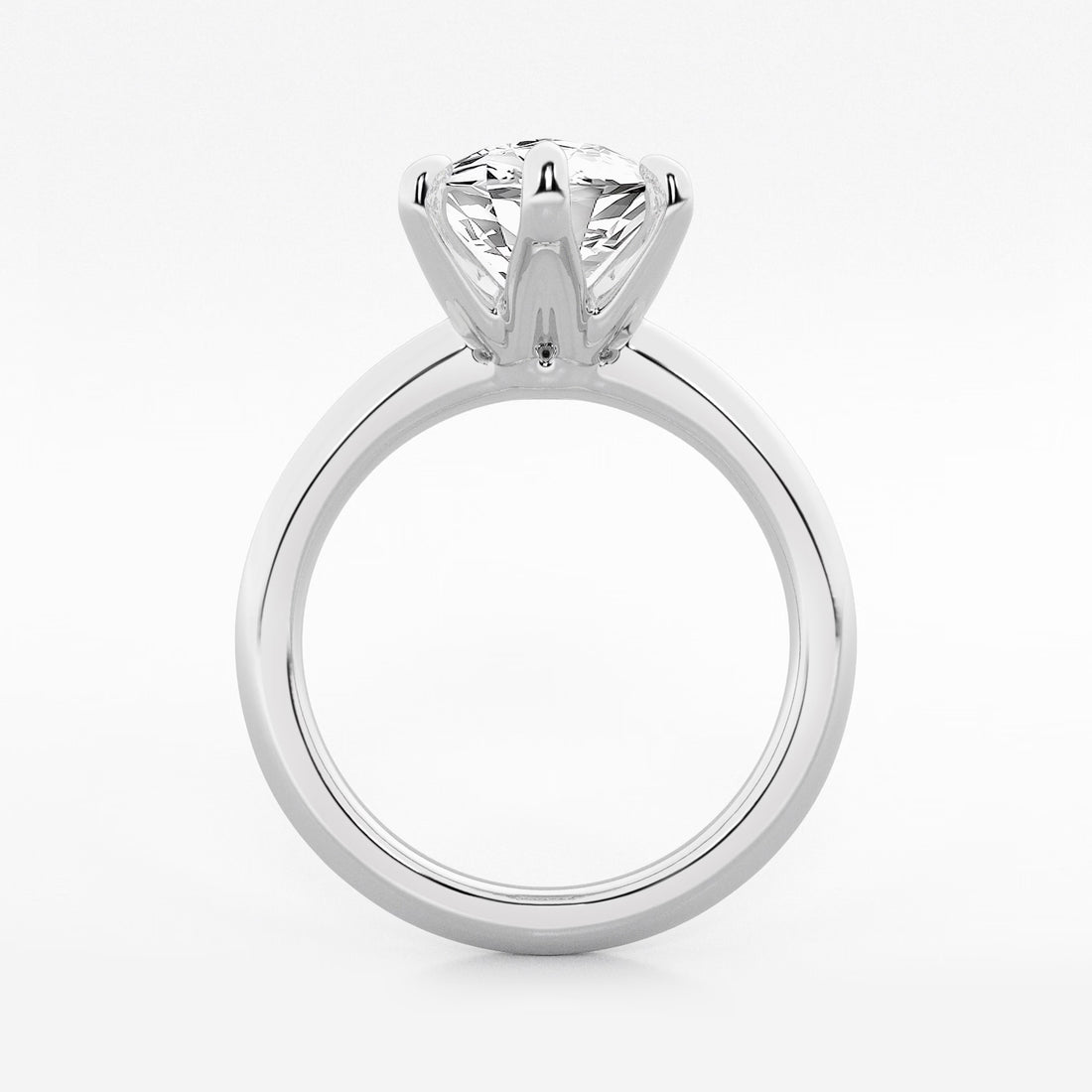 Lunara Marquise Lab-Grown Diamond Knife Edge Solitaire Engagement Ring
