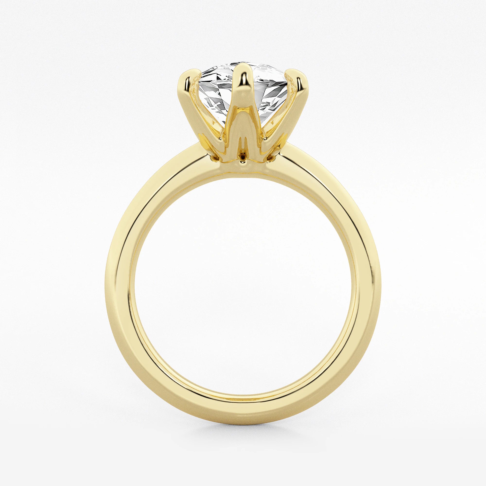 Lunara Marquise Lab-Grown Diamond Knife Edge Solitaire Engagement Ring