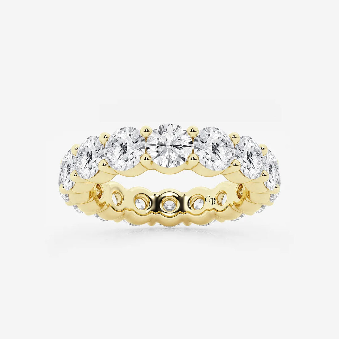 Shared Prong Round Lab Grown Diamond Eternity Band