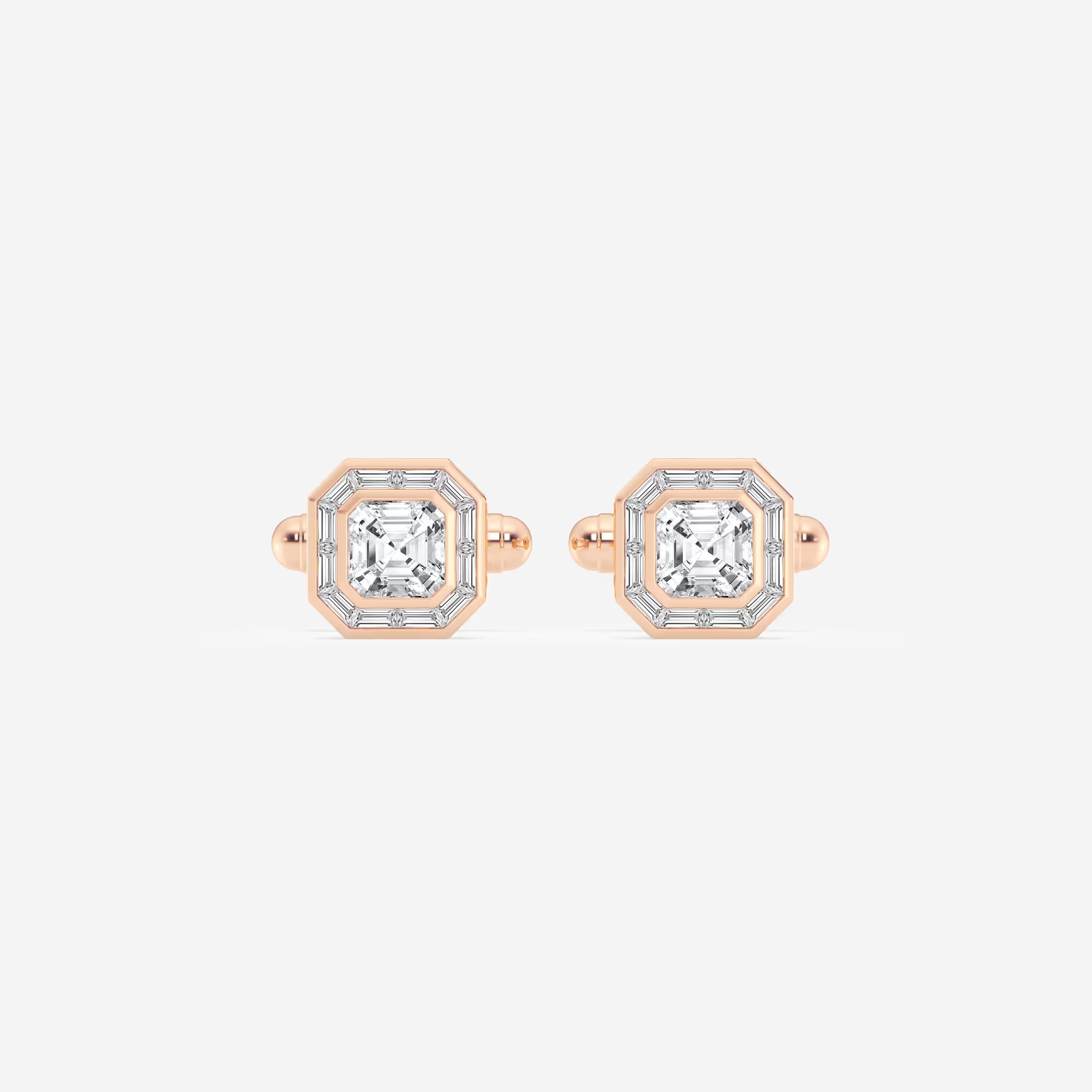 Orvane Asscher Lab-Grown Diamond Baguette Frame Cufflinks