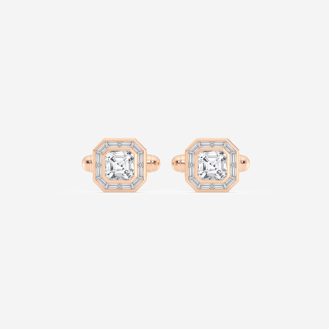 Orvane Asscher Lab-Grown Diamond Baguette Frame Cufflinks