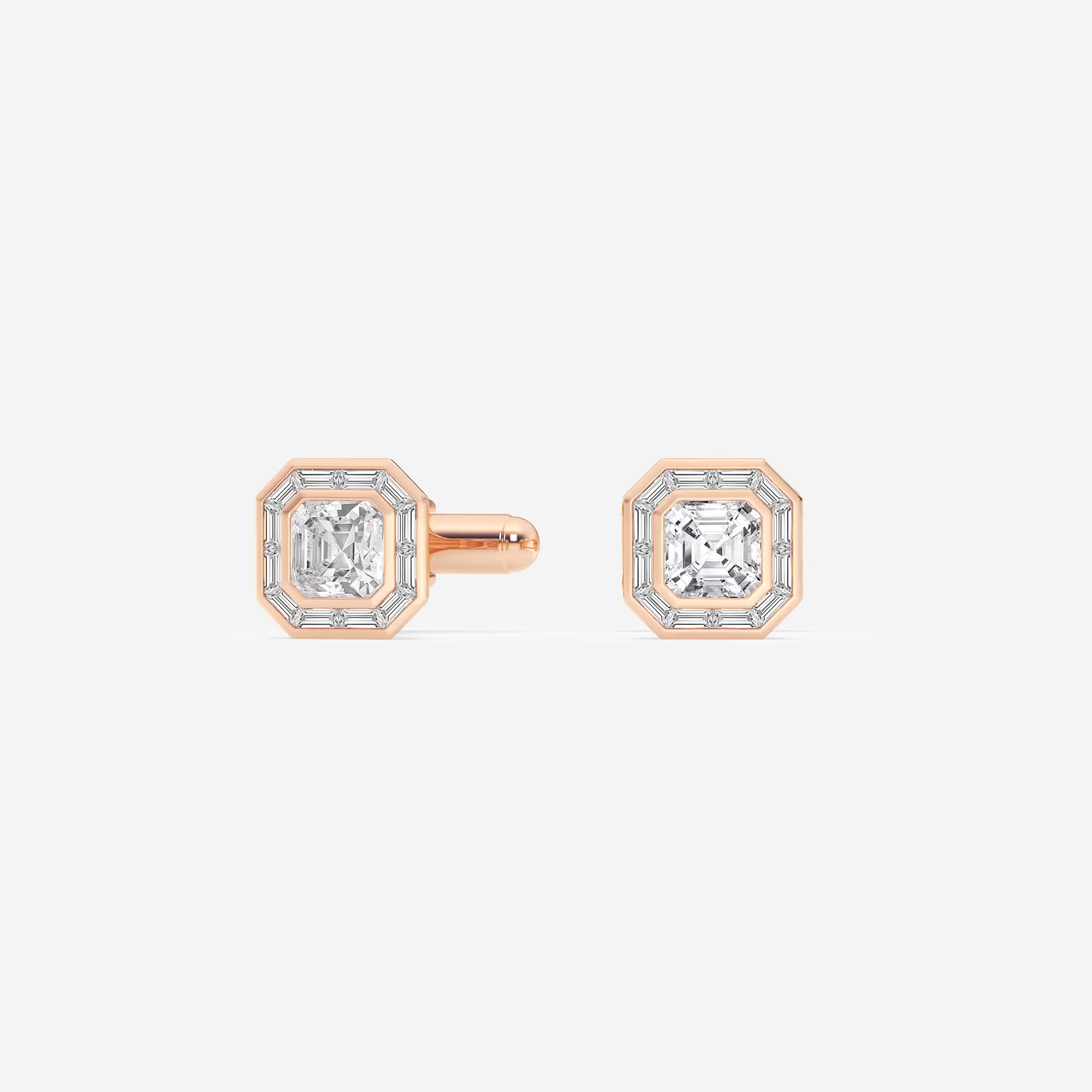 Orvane Asscher Lab-Grown Diamond Baguette Frame Cufflinks