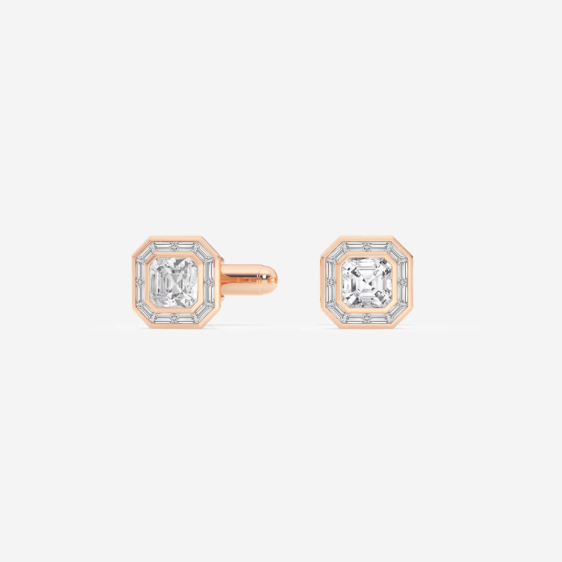 Orvane Asscher Lab-Grown Diamond Baguette Frame Cufflinks