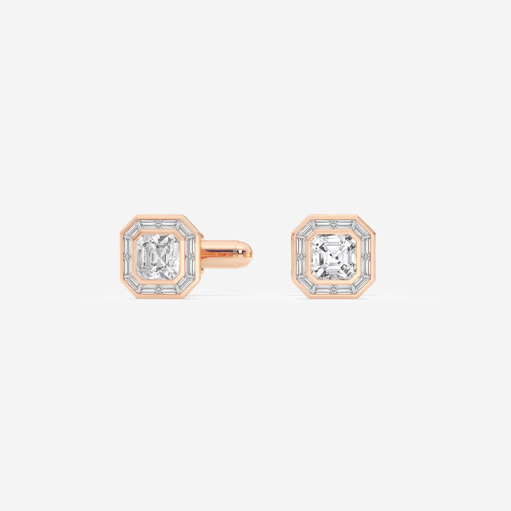 Orvane Asscher Lab-Grown Diamond Baguette Frame Cufflinks