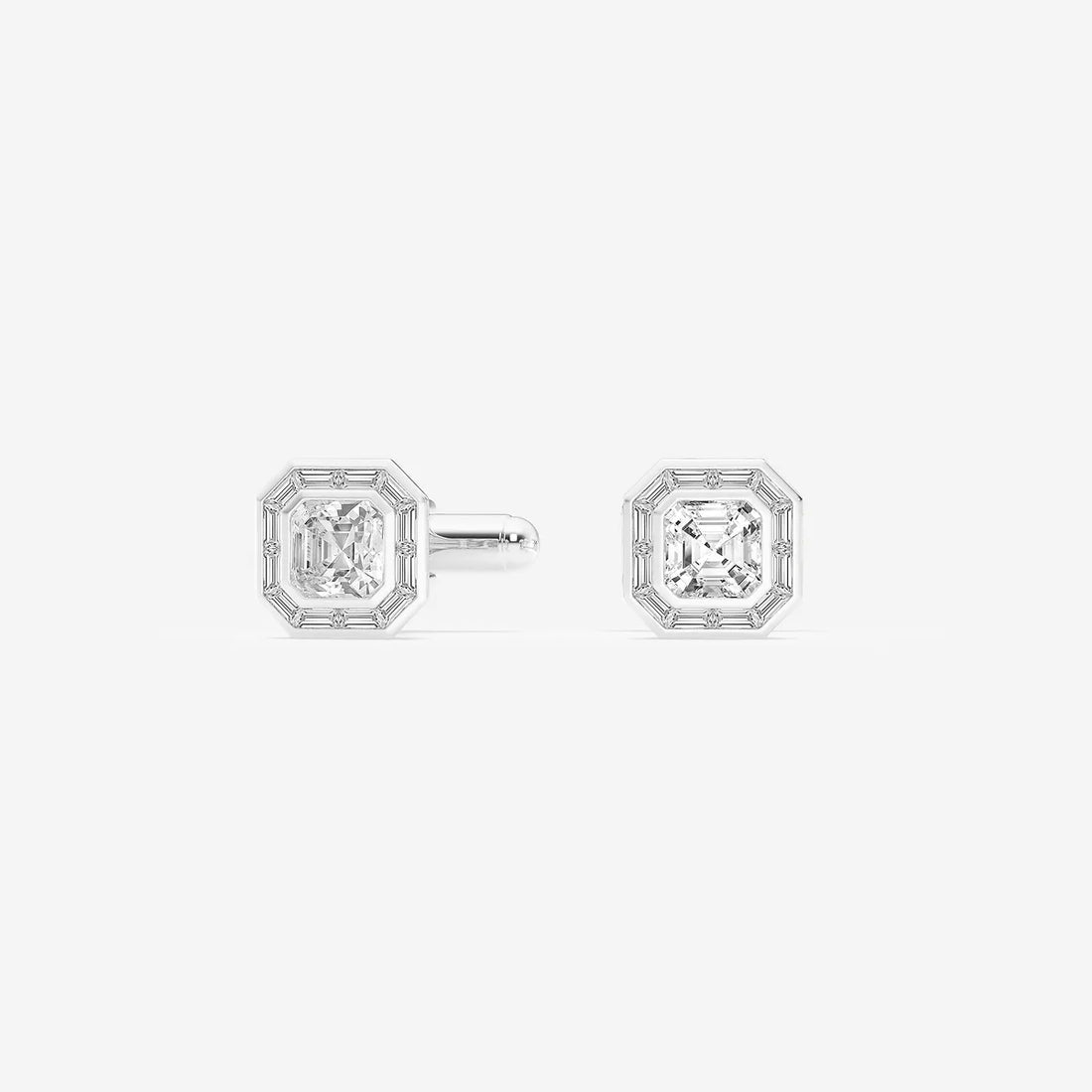 Orvane Asscher Lab-Grown Diamond Baguette Frame Cufflinks