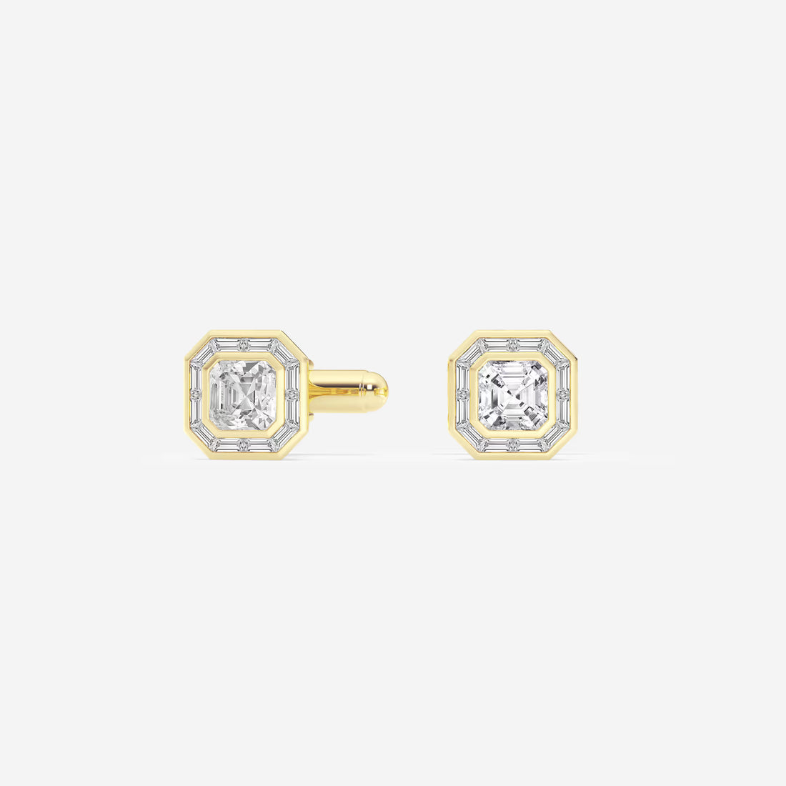 Orvane Asscher Lab-Grown Diamond Baguette Frame Cufflinks