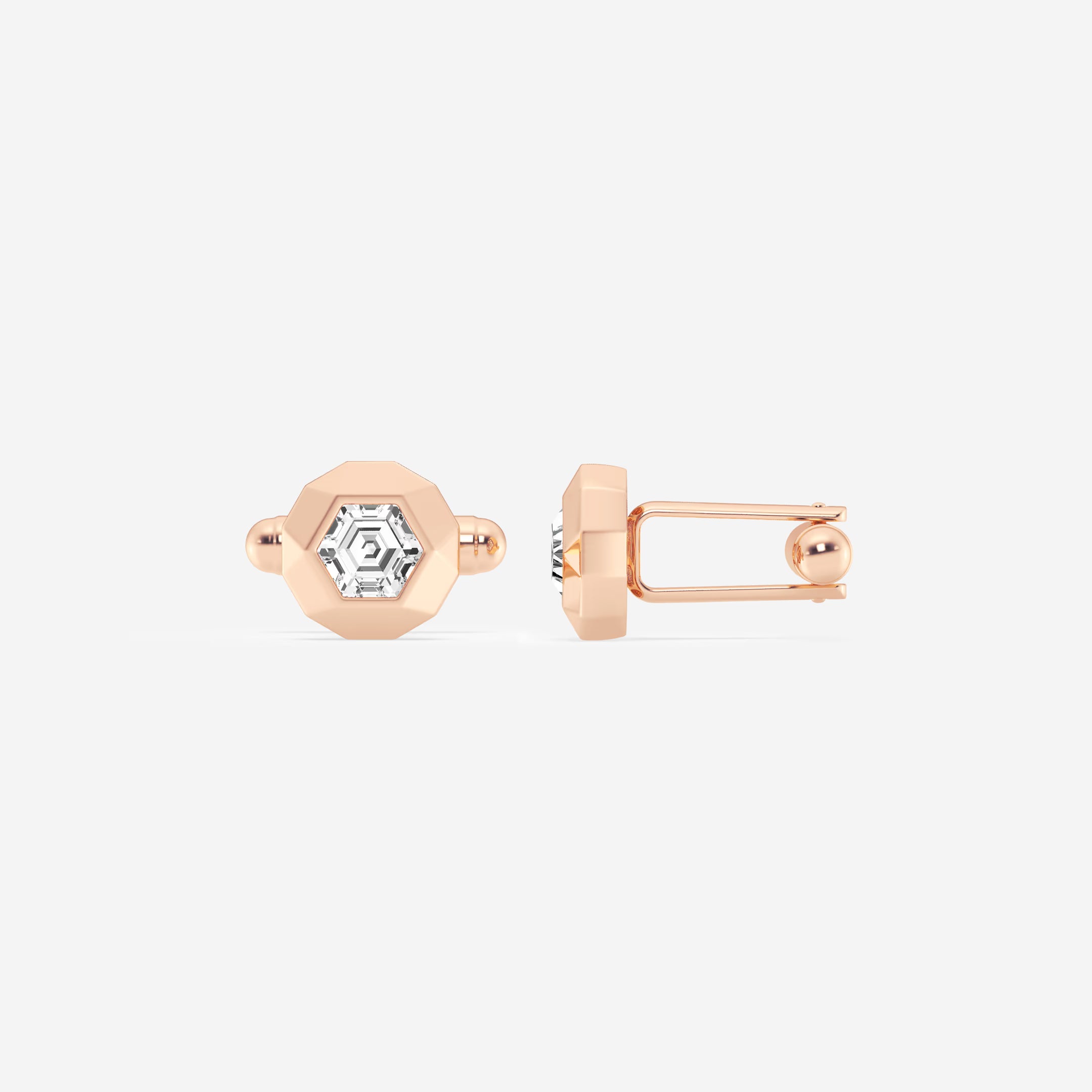 Muse Framed Multi-Shape Lab-Grown Diamond Cufflinks