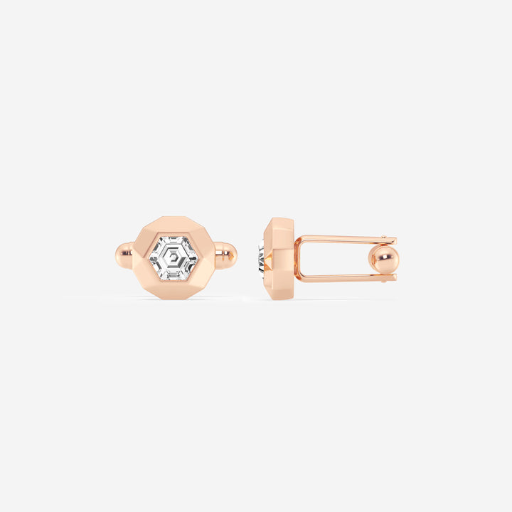 Muse Framed Multi-Shape Lab-Grown Diamond Cufflinks