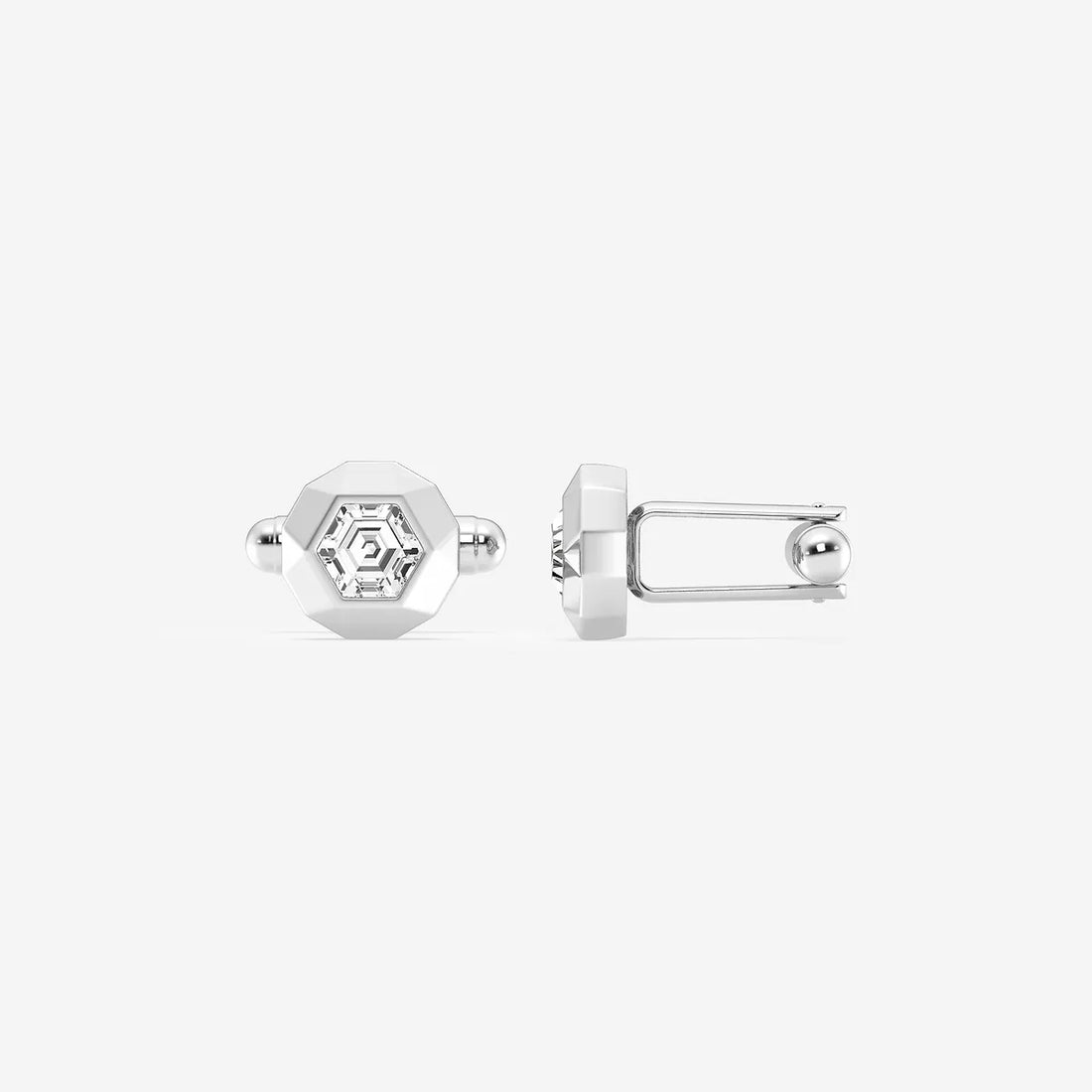 Muse Framed Multi-Shape Lab-Grown Diamond Cufflinks