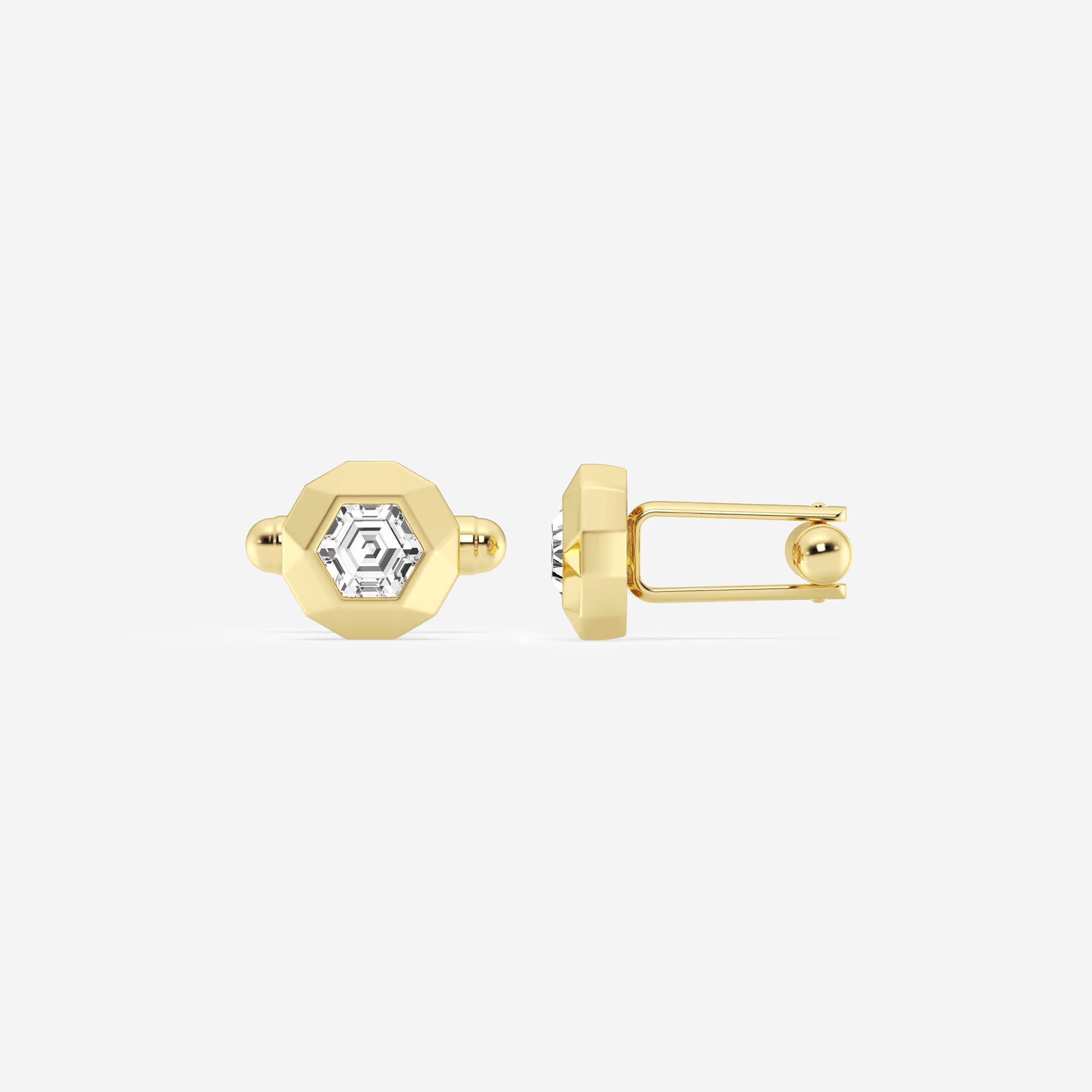 Muse Framed Multi-Shape Lab-Grown Diamond Cufflinks