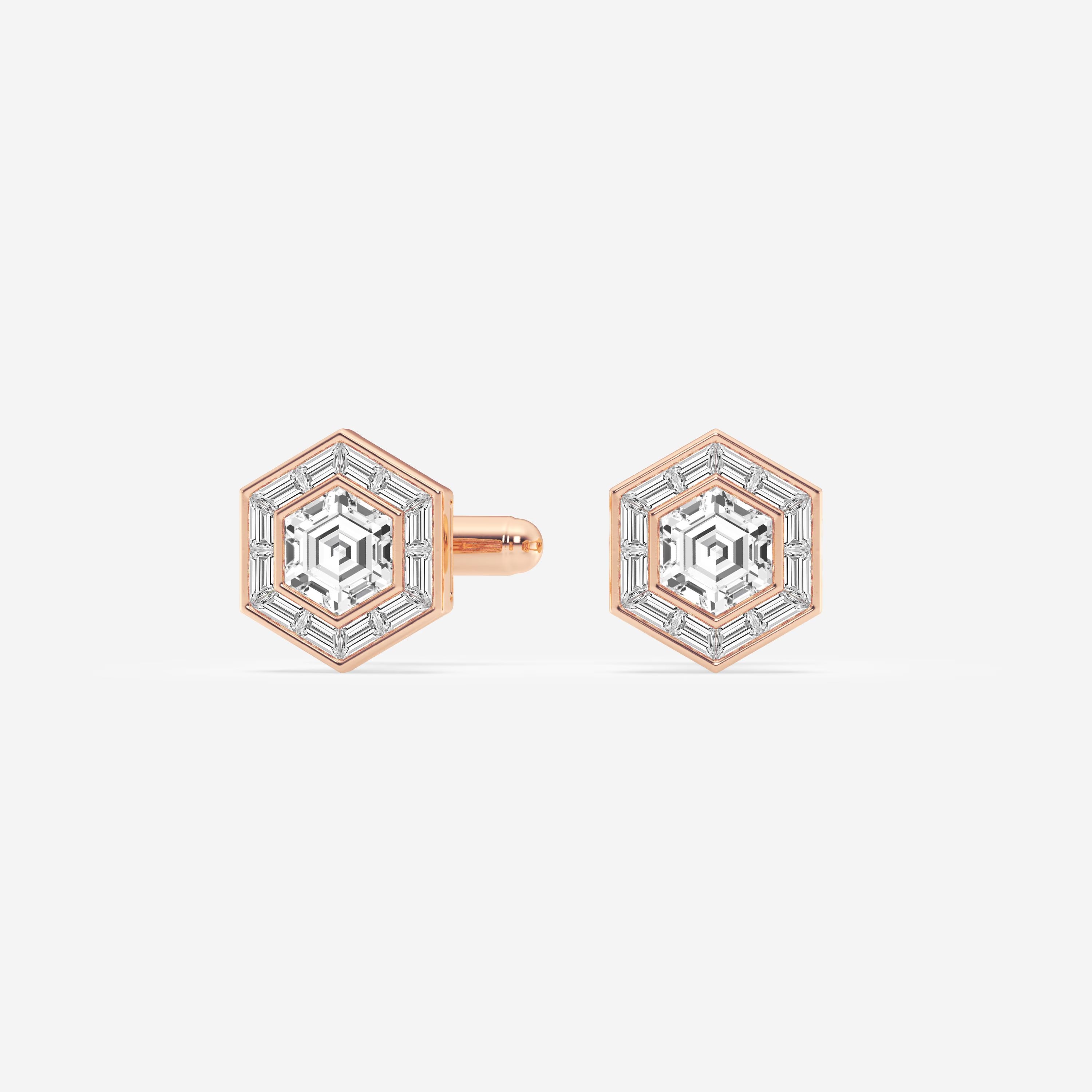 Muse Baguette Framed Multi-Shape Diamond Cufflinks