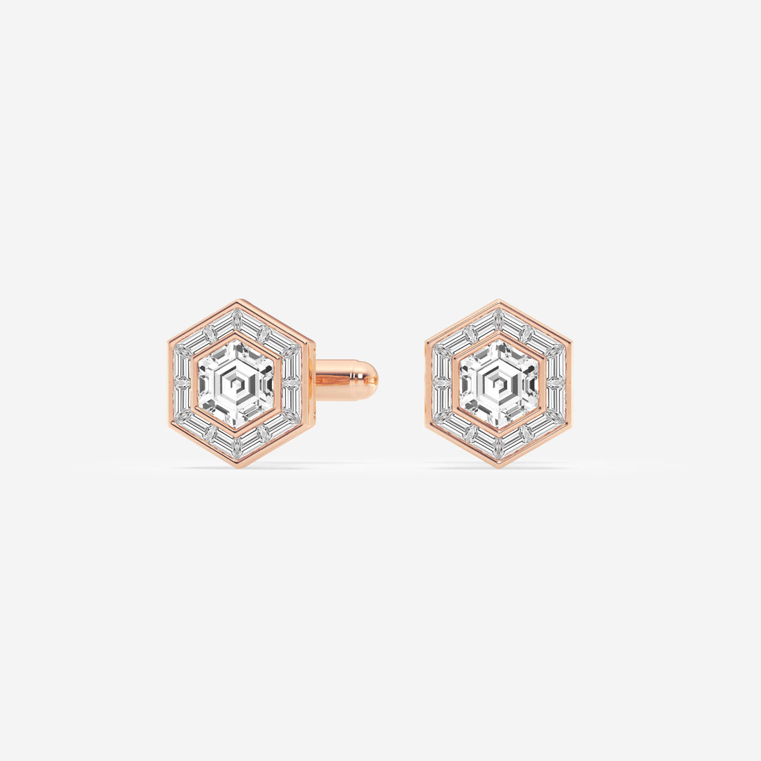 Muse Baguette Framed Multi-Shape Diamond Cufflinks