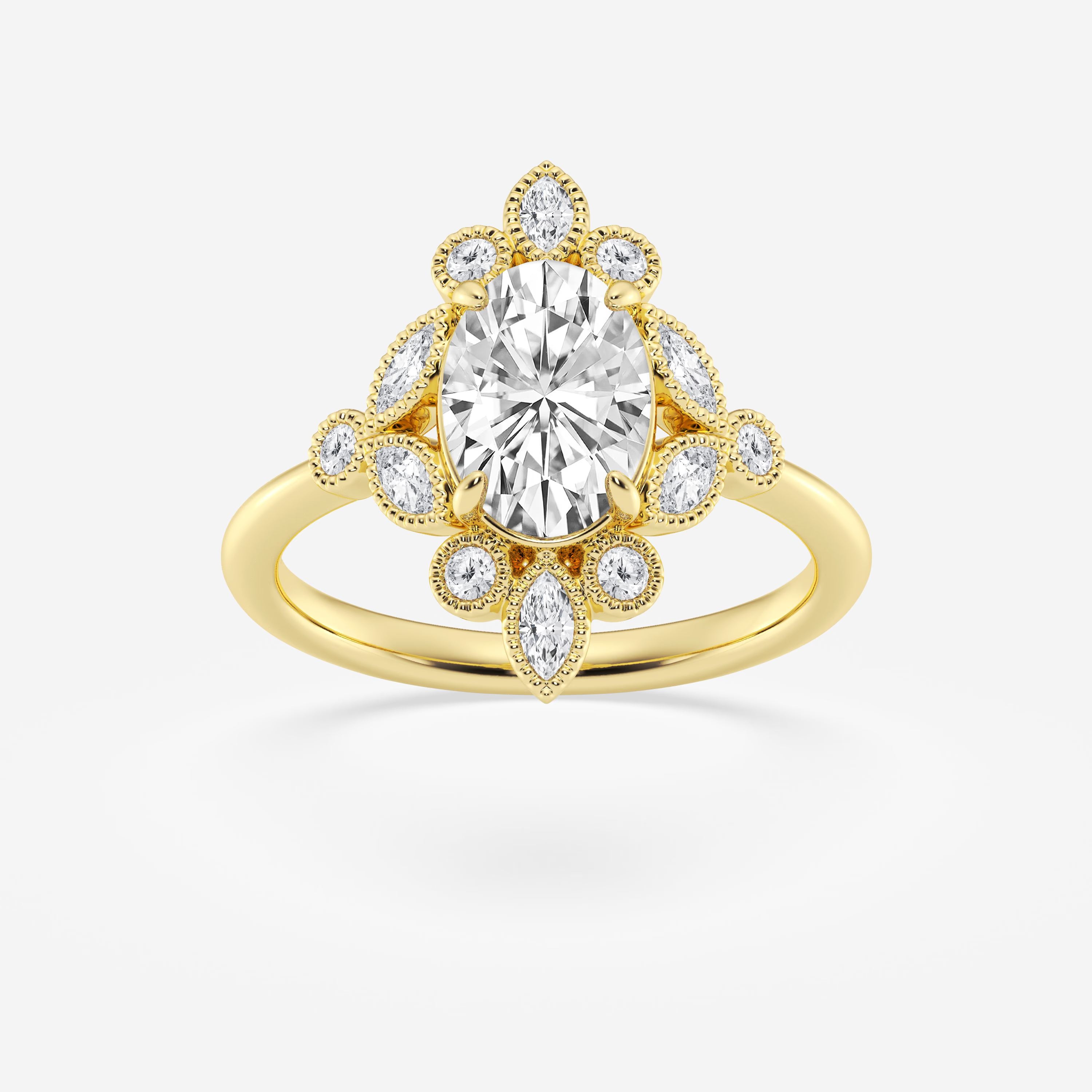 Seraphina Oval Lab Grown Diamond Timeless Solitaire Engagement Ring