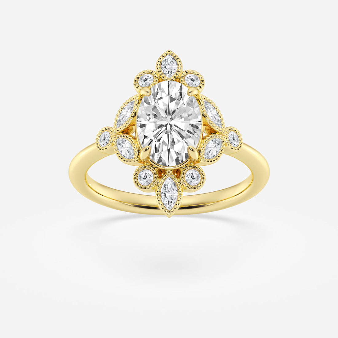 Seraphina Oval Lab Grown Diamond Timeless Solitaire Engagement Ring