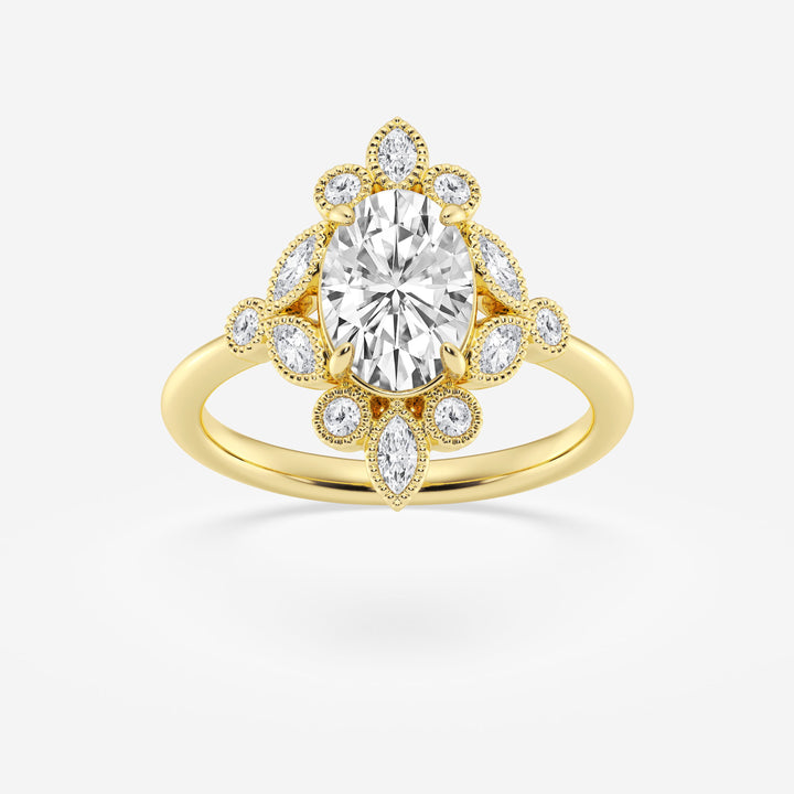 Seraphina Oval Lab Grown Diamond Timeless Solitaire Engagement Ring