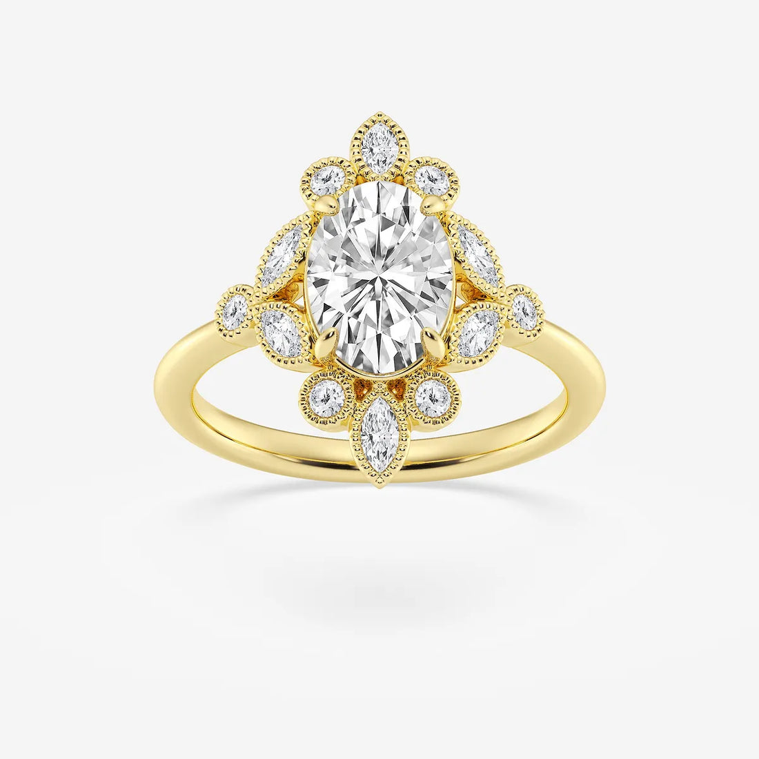 Seraphina Oval Lab Grown Diamond Timeless Solitaire Engagement Ring