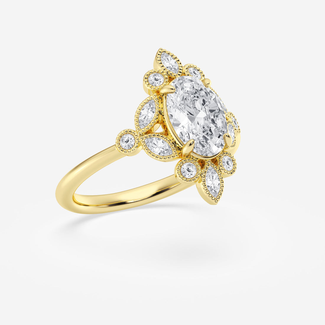 Seraphina Oval Lab Grown Diamond Timeless Solitaire Engagement Ring