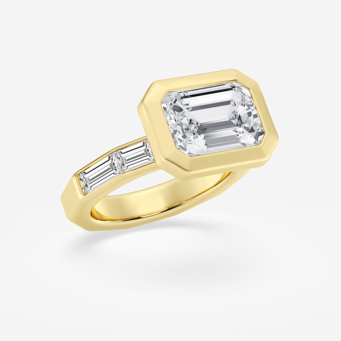 Elysian Emerald Whisper Engagement Ring
