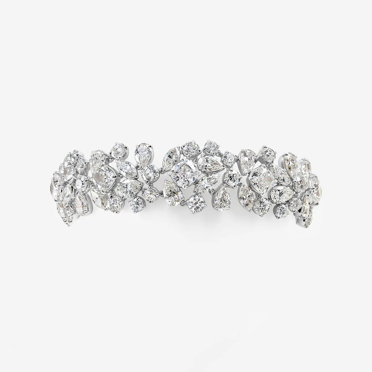 Mumbai Mosaic Multi-Shape Lab Grown Diamond Statement Bracelet