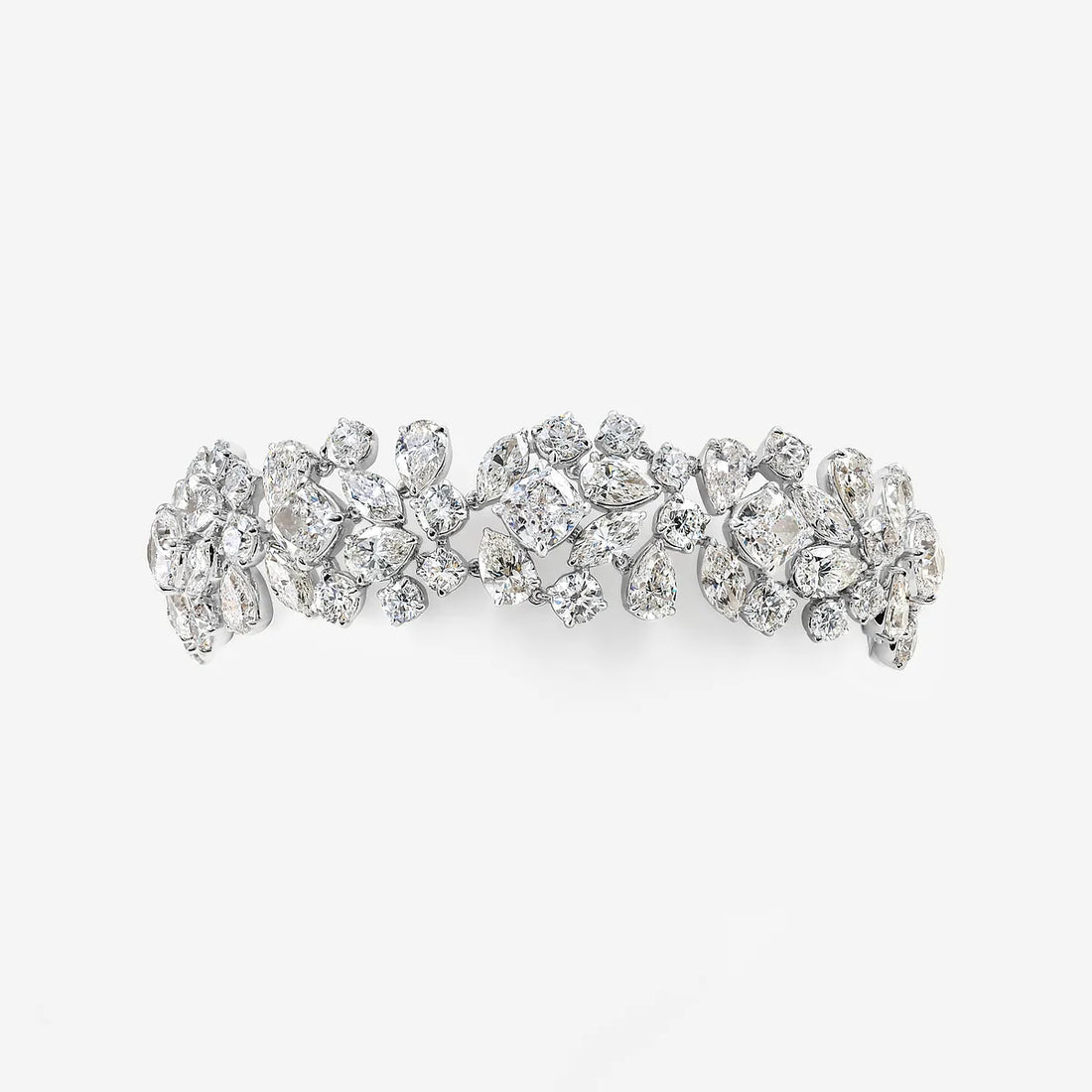 Mumbai Mosaic Multi-Shape Lab Grown Diamond Statement Bracelet