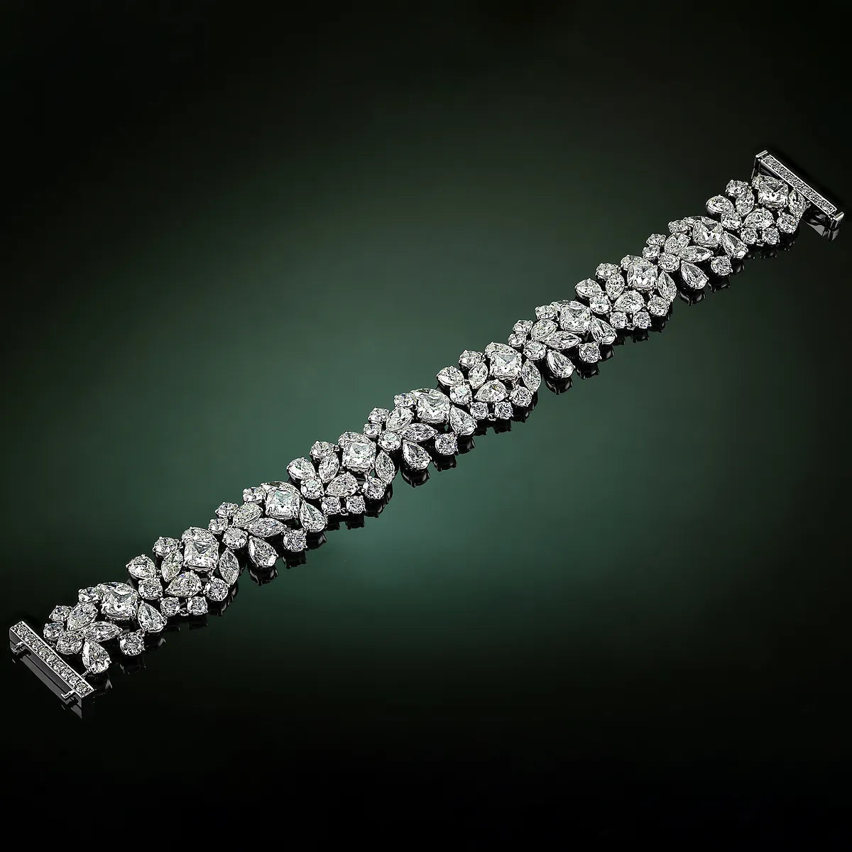 Mumbai Mosaic Multi-Shape Lab Grown Diamond Statement Bracelet