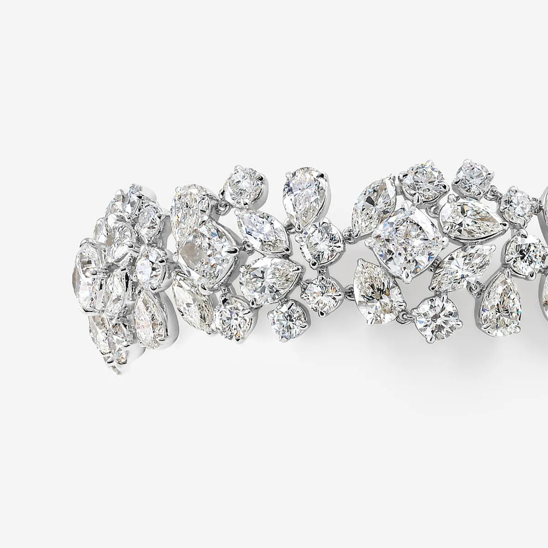 Mumbai Mosaic Multi-Shape Lab Grown Diamond Statement Bracelet