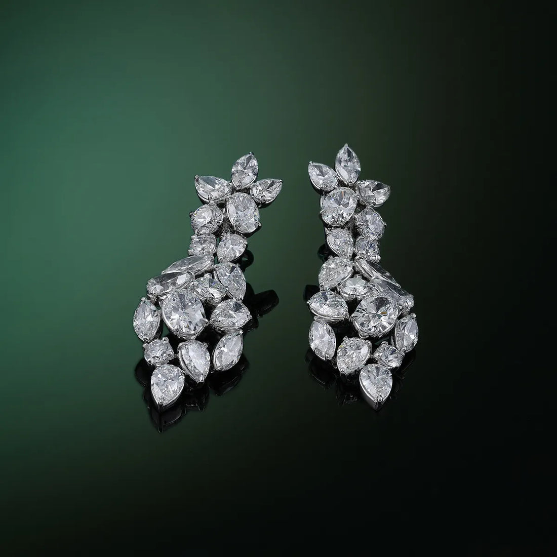 Mumbai Lab Grown Diamond Statement Earrings