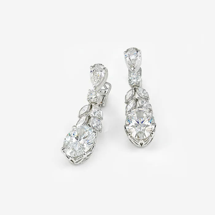 Aurielle Contemporary Lab Grown Diamond Art Earrings