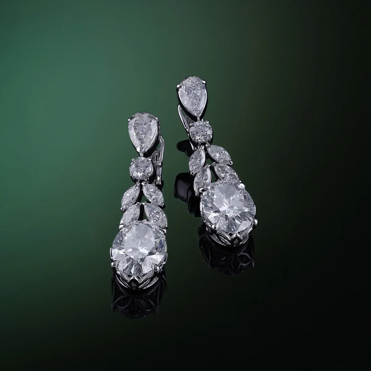 Aurielle Contemporary Lab Grown Diamond Art Earrings