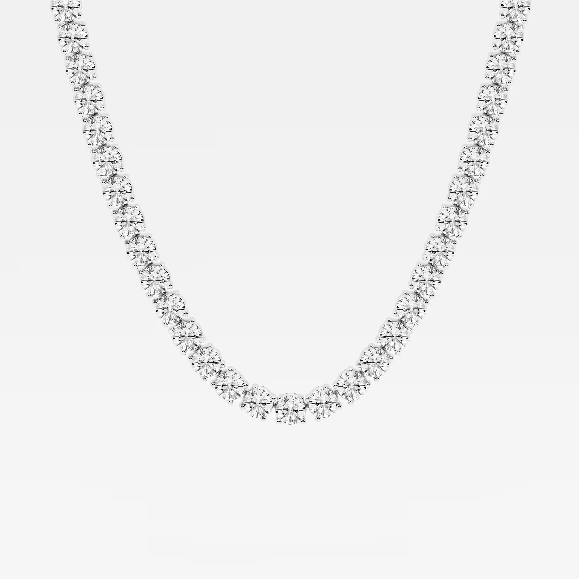 Celestia Round Lab Grown Diamond Classic Tennis Necklace