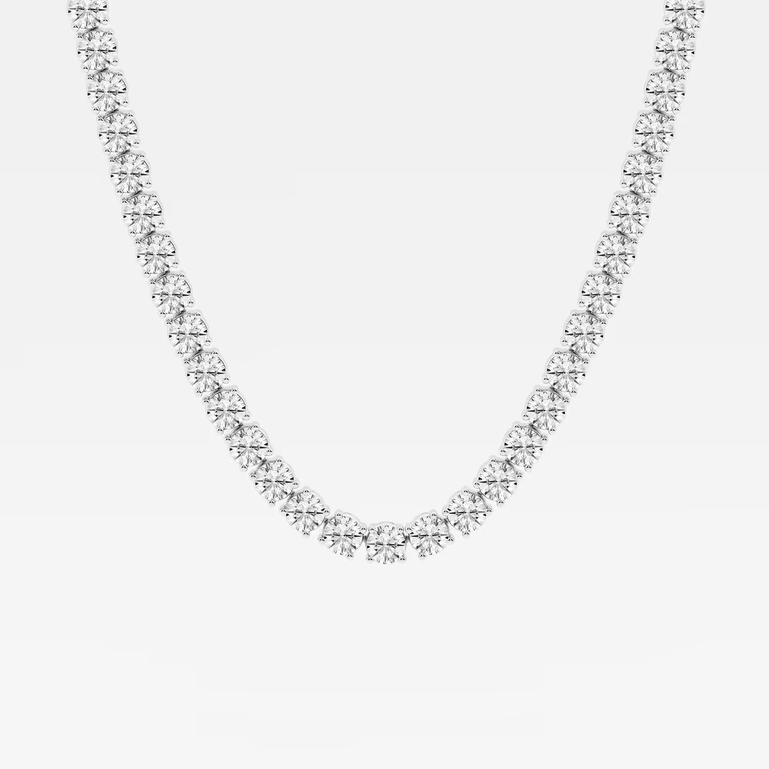 Celestia Round Lab Grown Diamond Classic Tennis Necklace