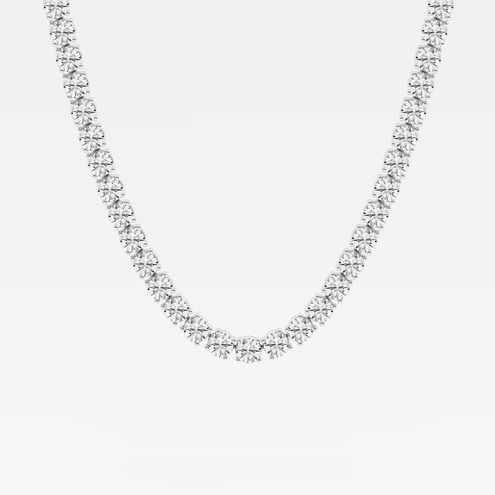 Celestia Round Lab Grown Diamond Classic Tennis Necklace