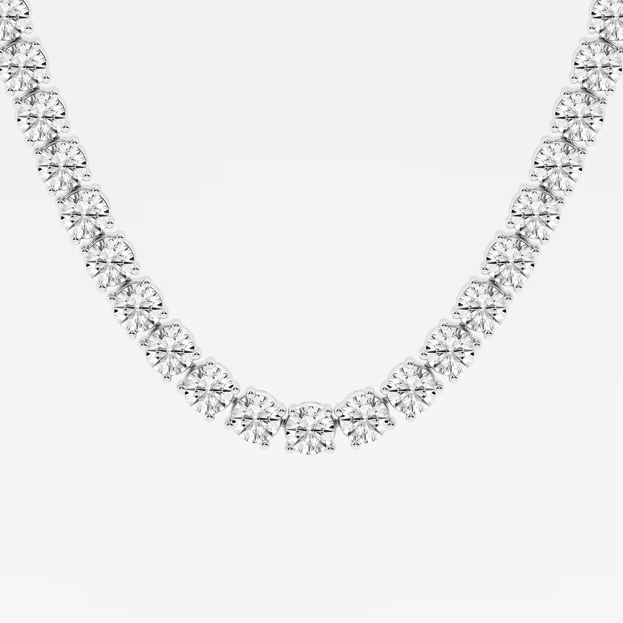 Celestia Round Lab Grown Diamond Classic Tennis Necklace