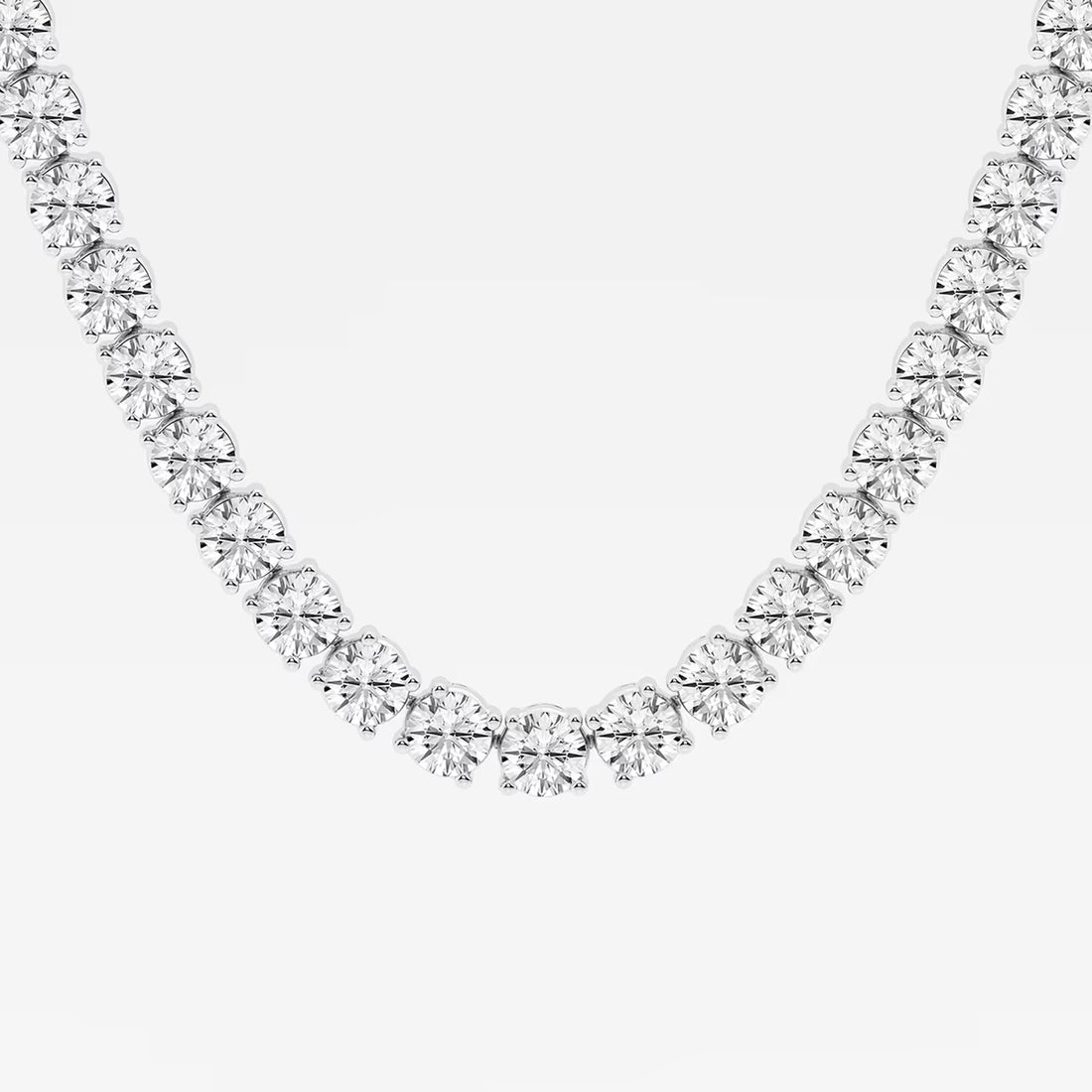 Celestia Round Lab Grown Diamond Classic Tennis Necklace