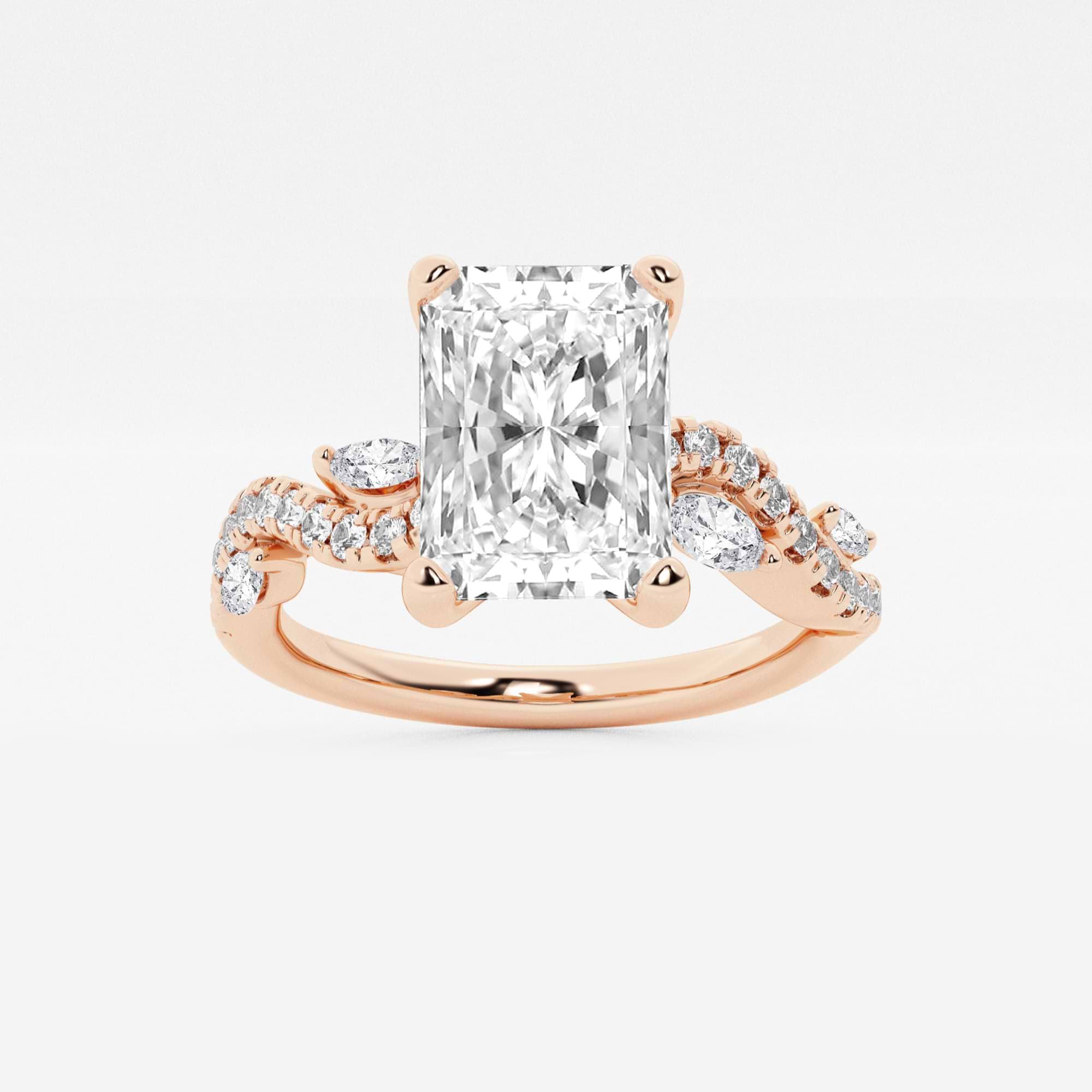 Virella Diamond Marquise Vine-Inspired Engagement Ring