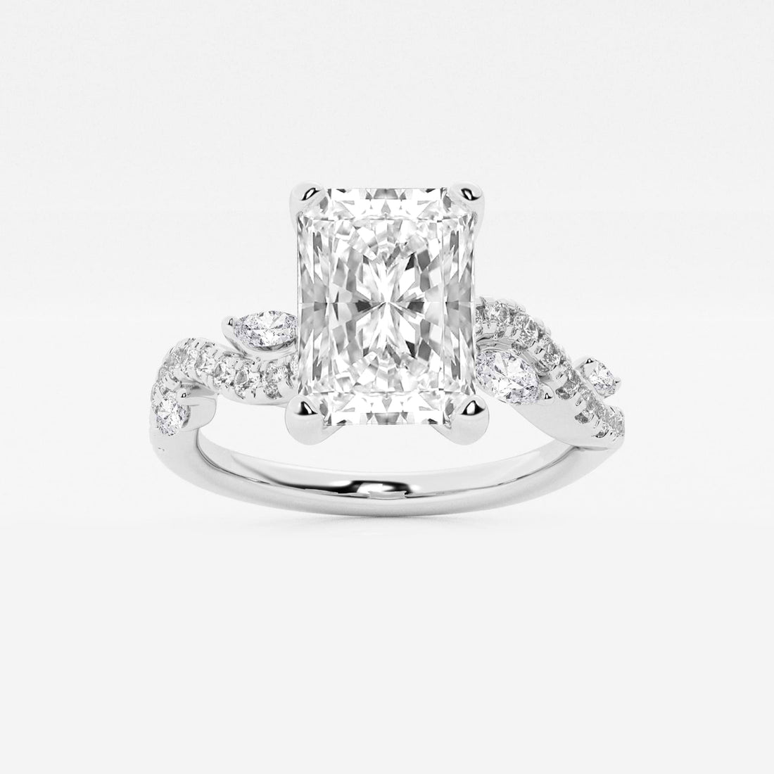Virella Diamond Marquise Vine-Inspired Engagement Ring