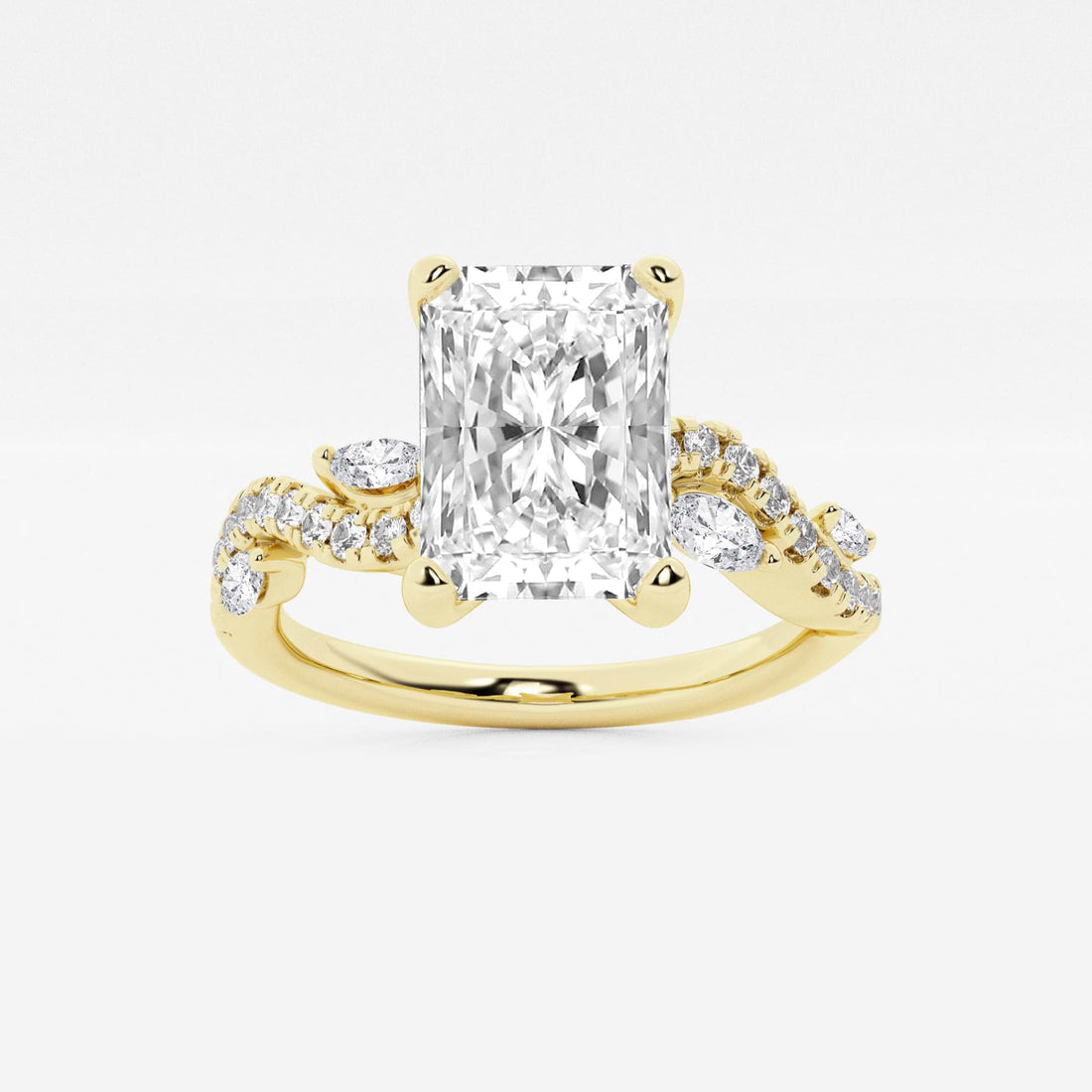 Virella Diamond Marquise Vine-Inspired Engagement Ring
