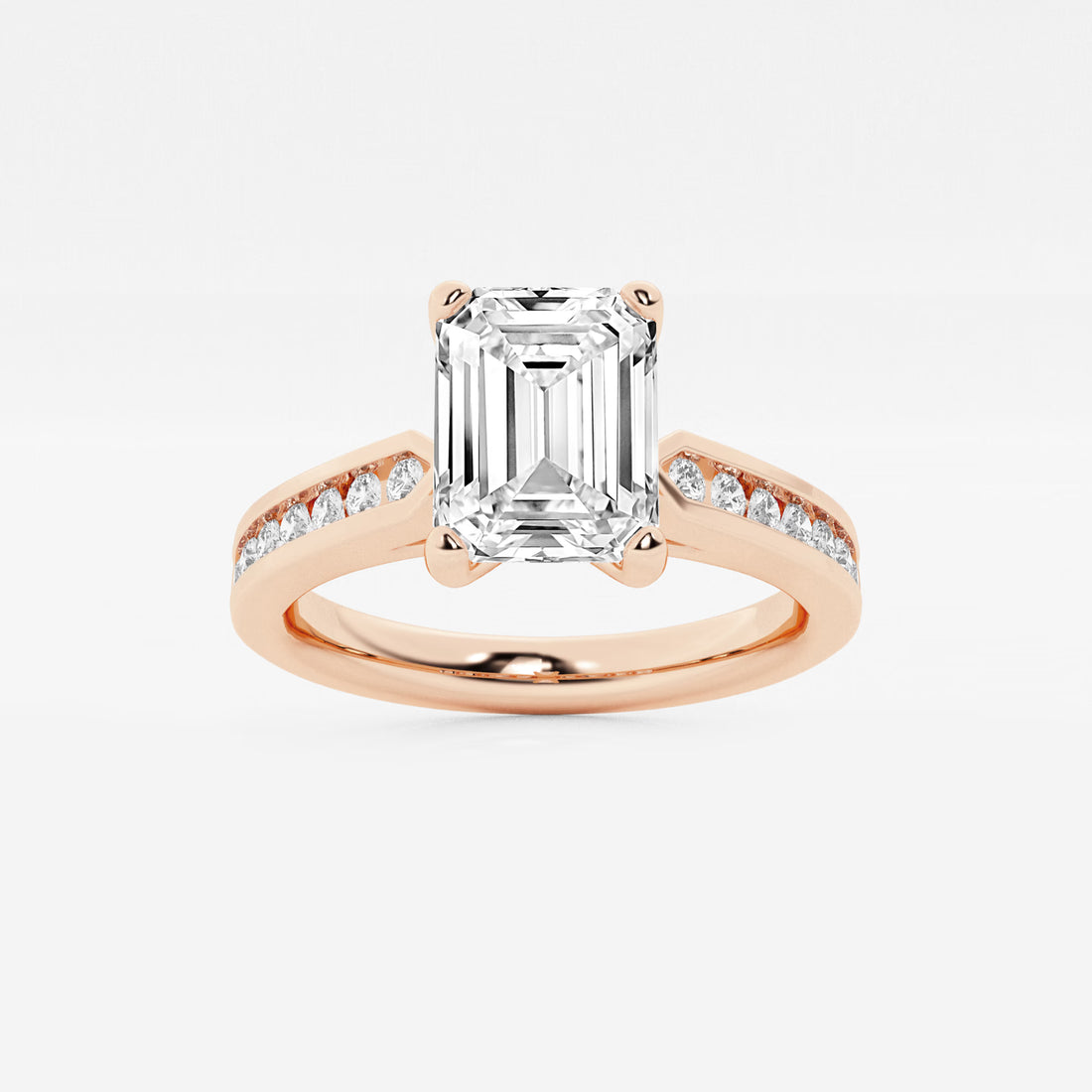 Emerald Cut Solitaire Engagement Ring