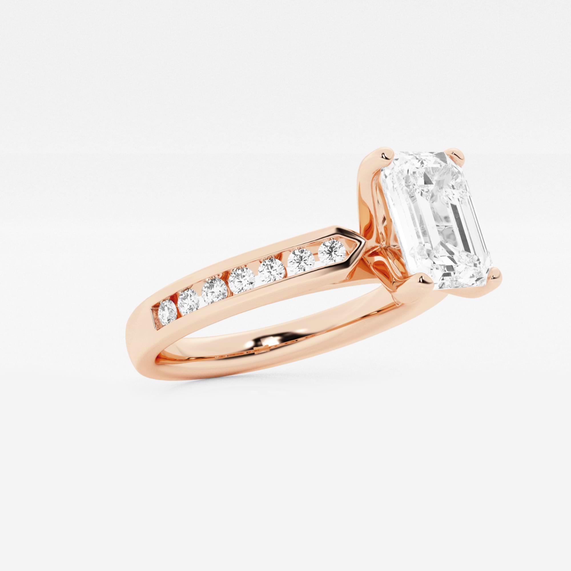 Emerald Cut Solitaire Engagement Ring