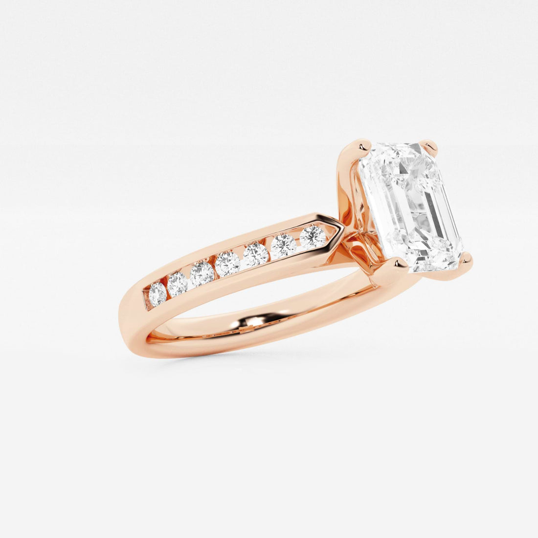 Emerald Cut Solitaire Engagement Ring