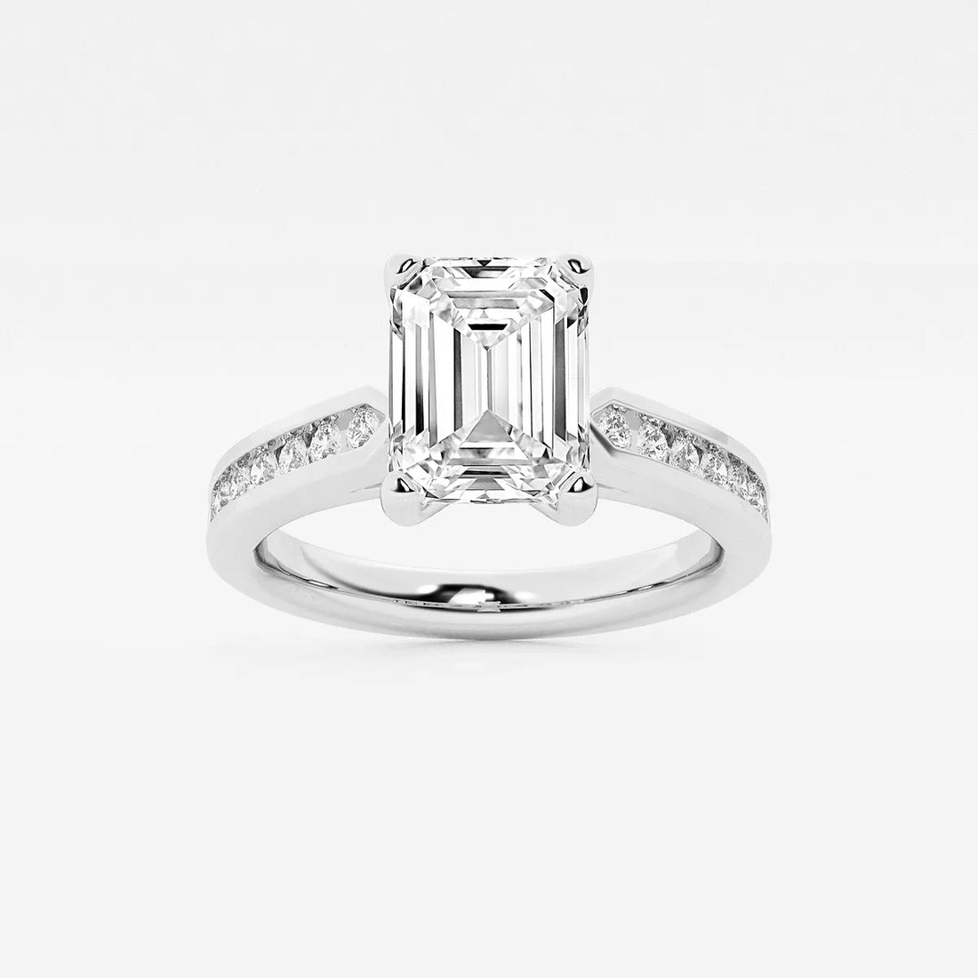 Emerald Cut Solitaire Engagement Ring