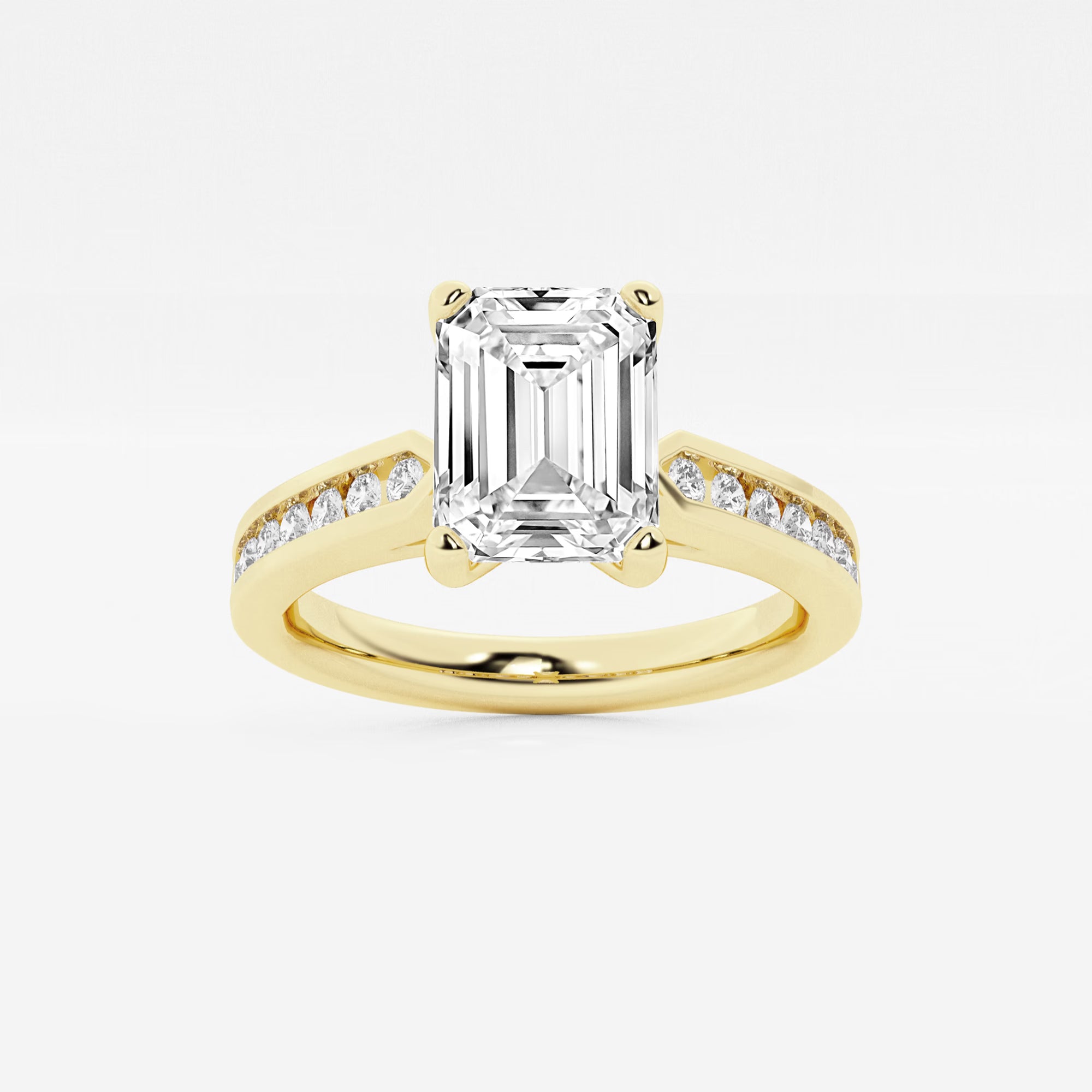 Emerald Cut Solitaire Engagement Ring