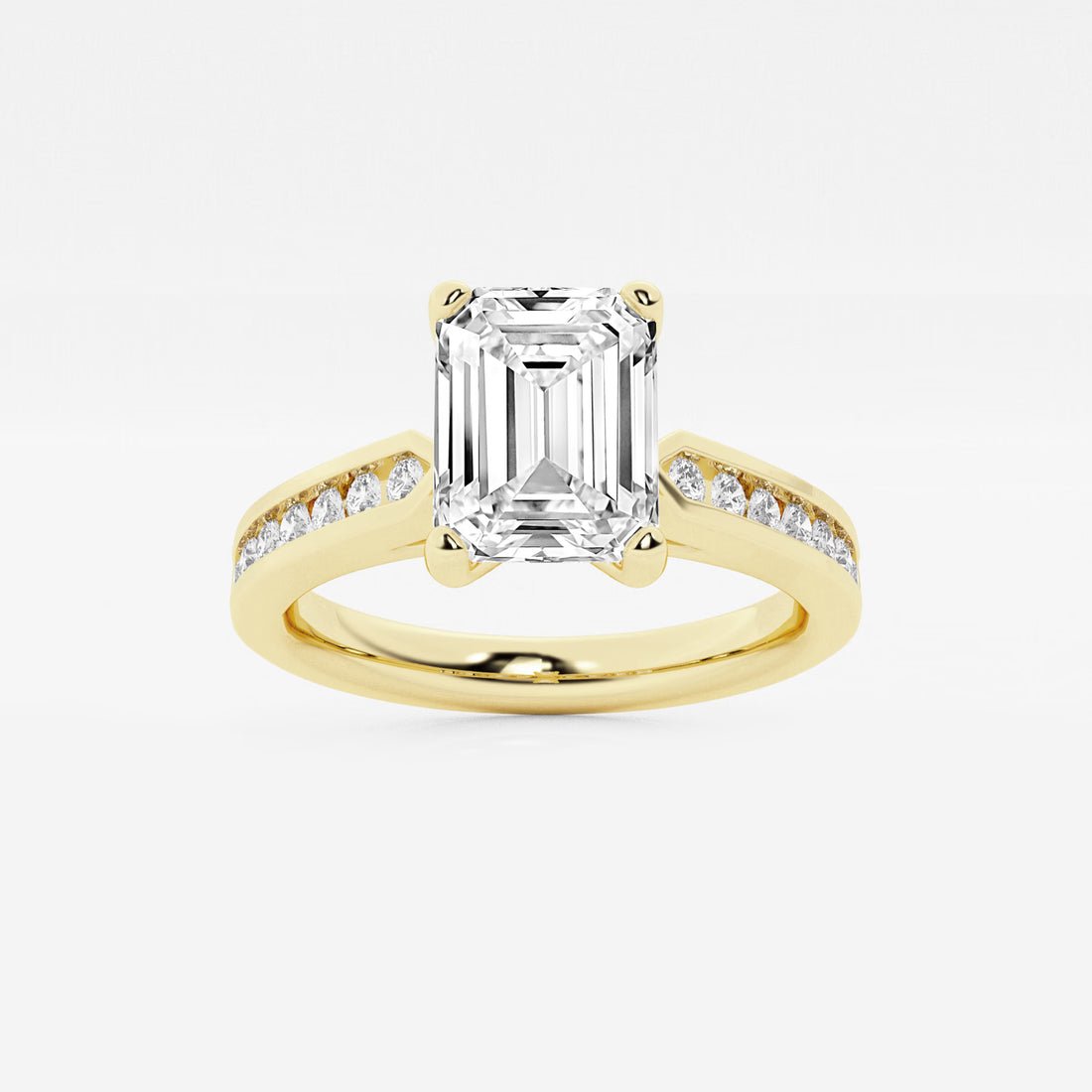 Emerald Cut Solitaire Engagement Ring