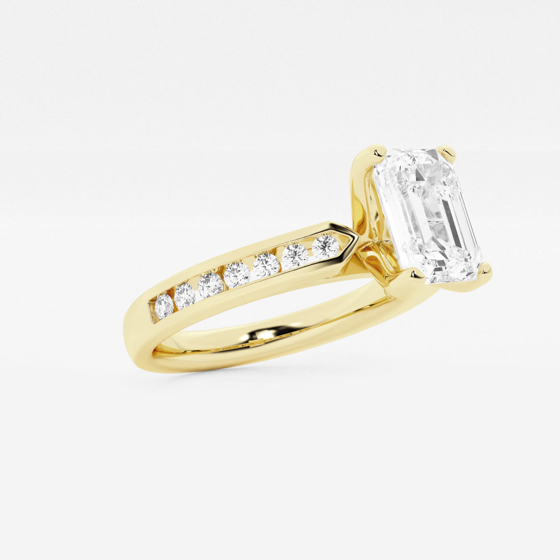 Emerald Cut Solitaire Engagement Ring