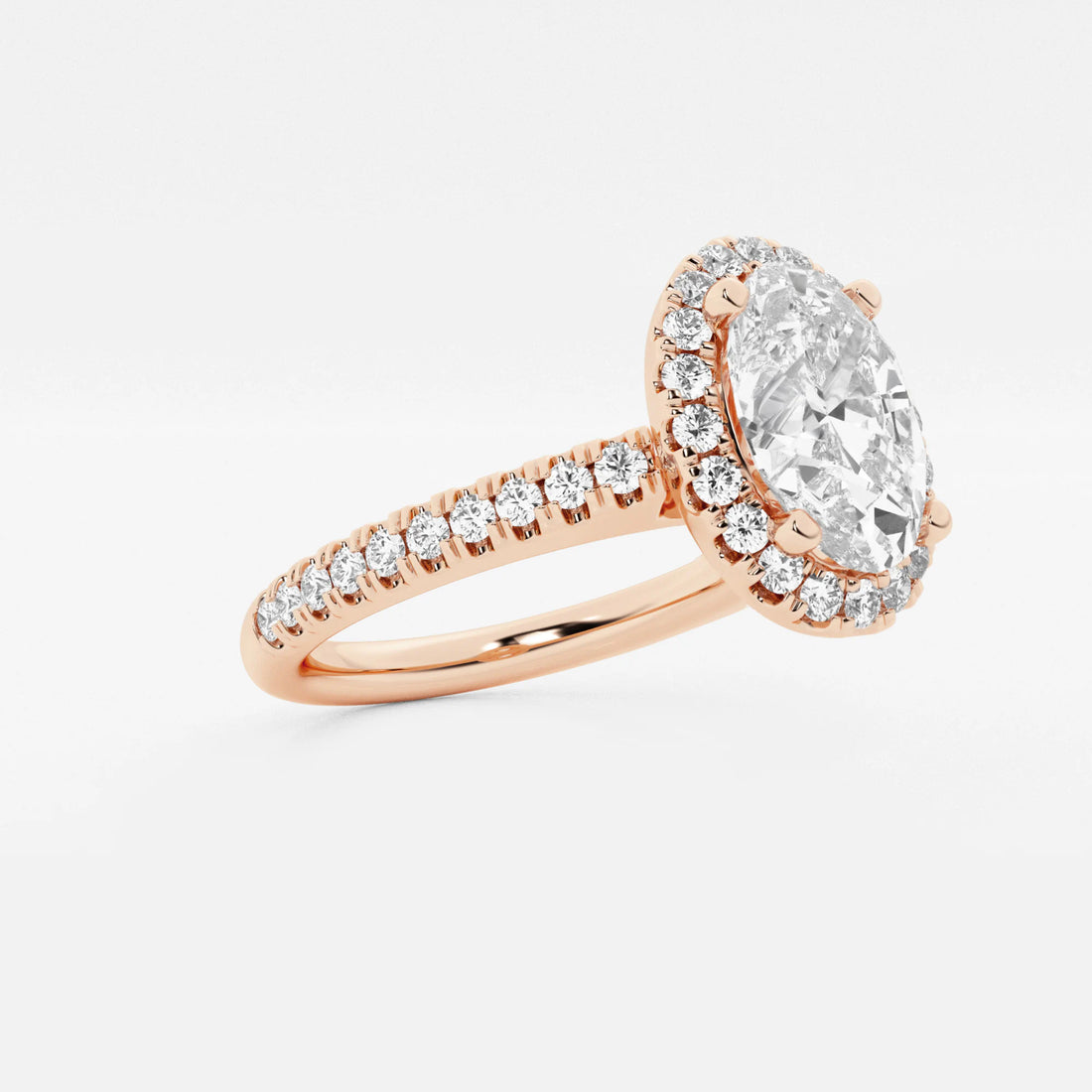 Oval Cut Halo Engagement Ring